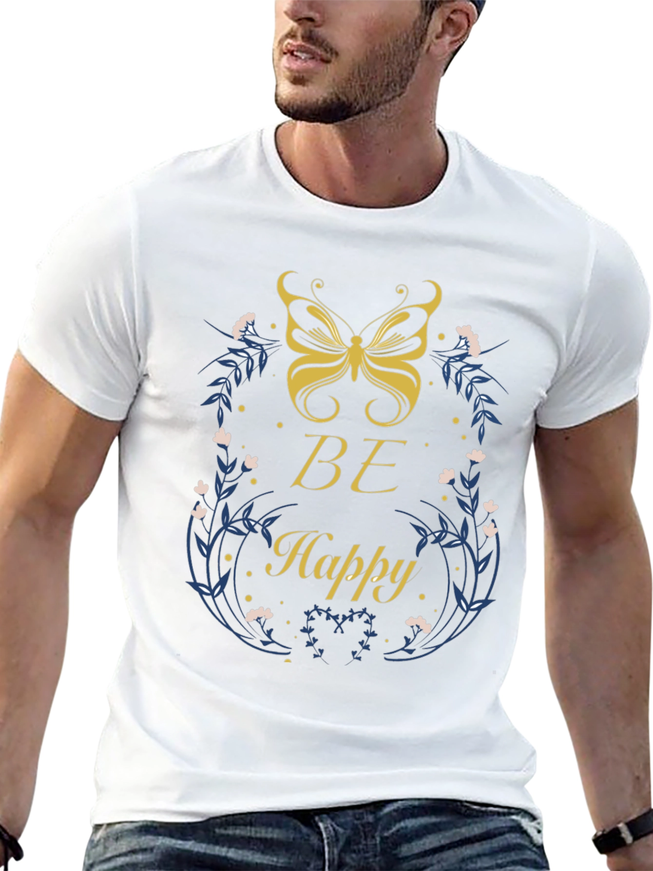 Be Happy Butterfly T-Shirt