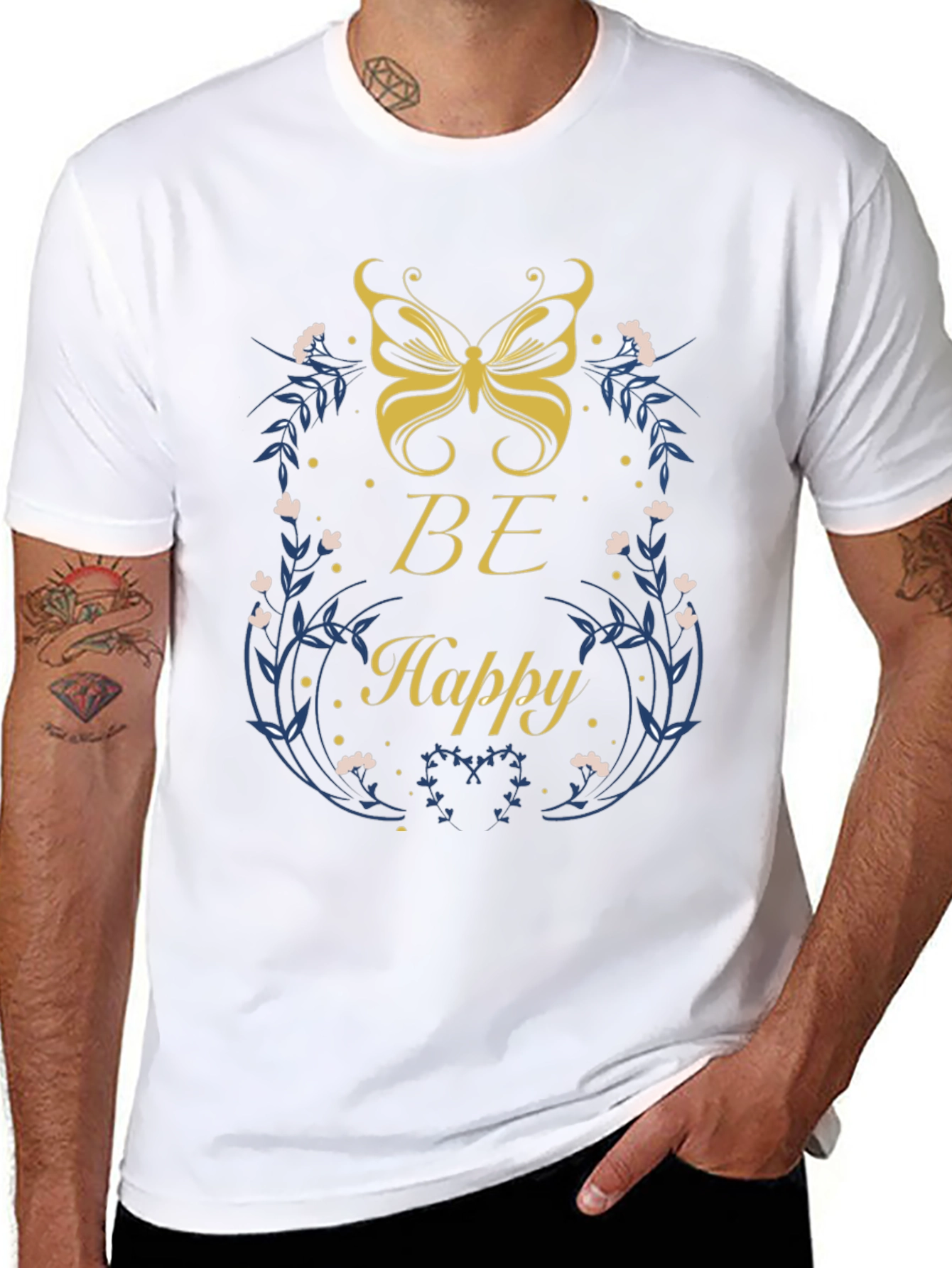 Be Happy Butterfly T-Shirt