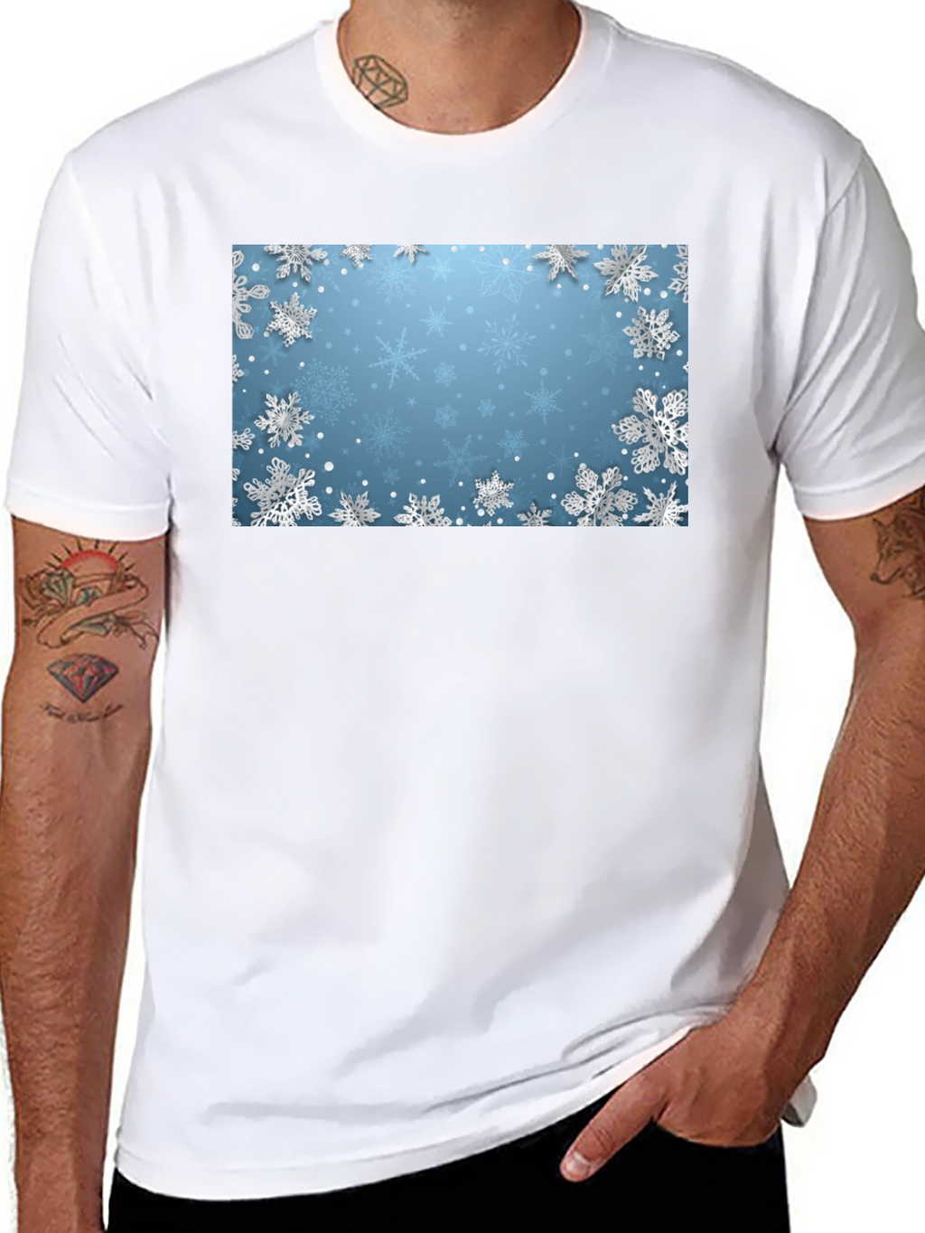 Snowflake T-Shirt - Winter Holiday Style
