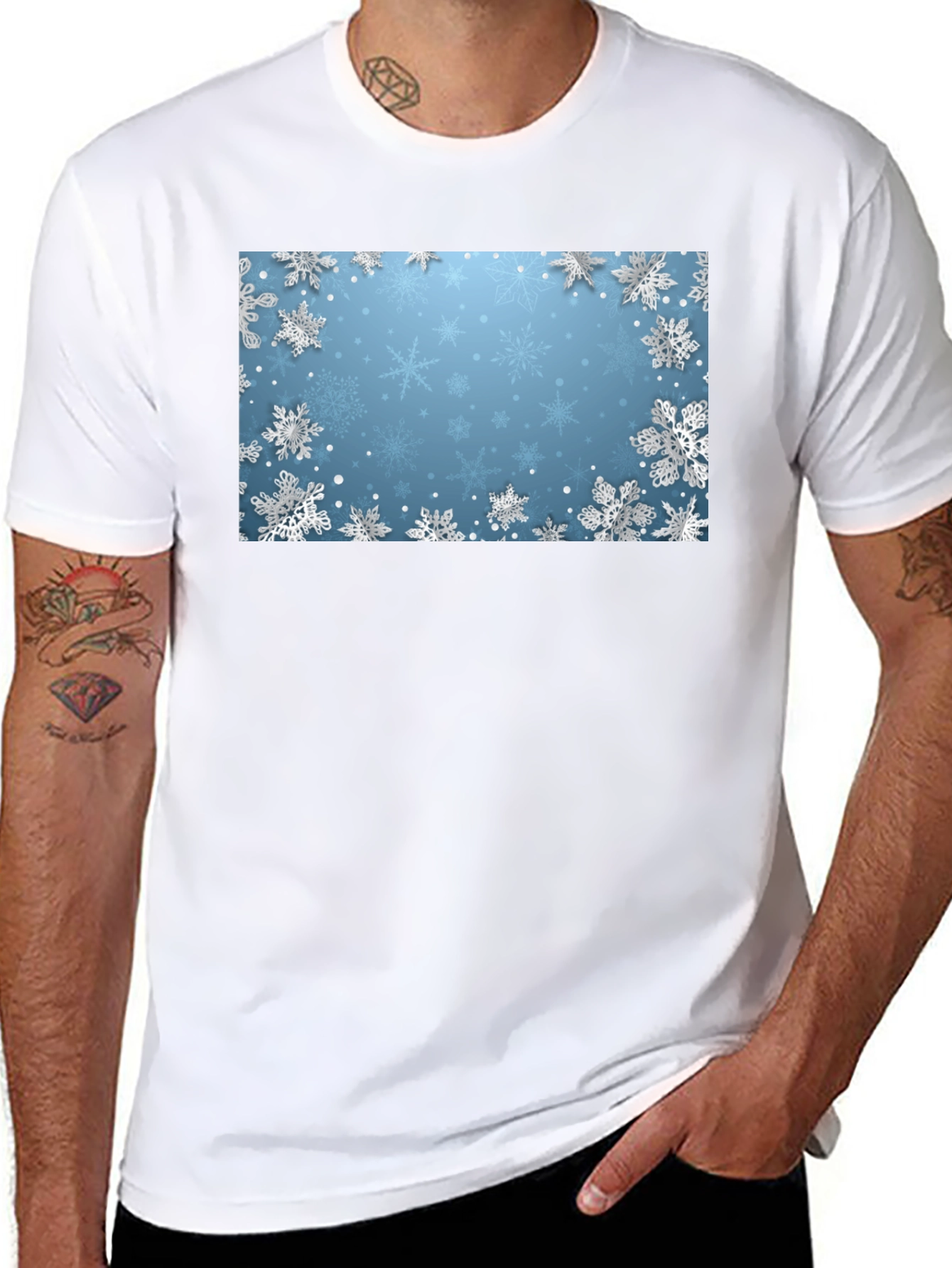 Snowflake T-Shirt - Winter Holiday Style