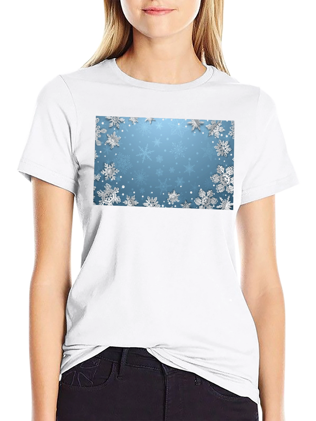 Snowflake T-Shirt - Winter Holiday Style