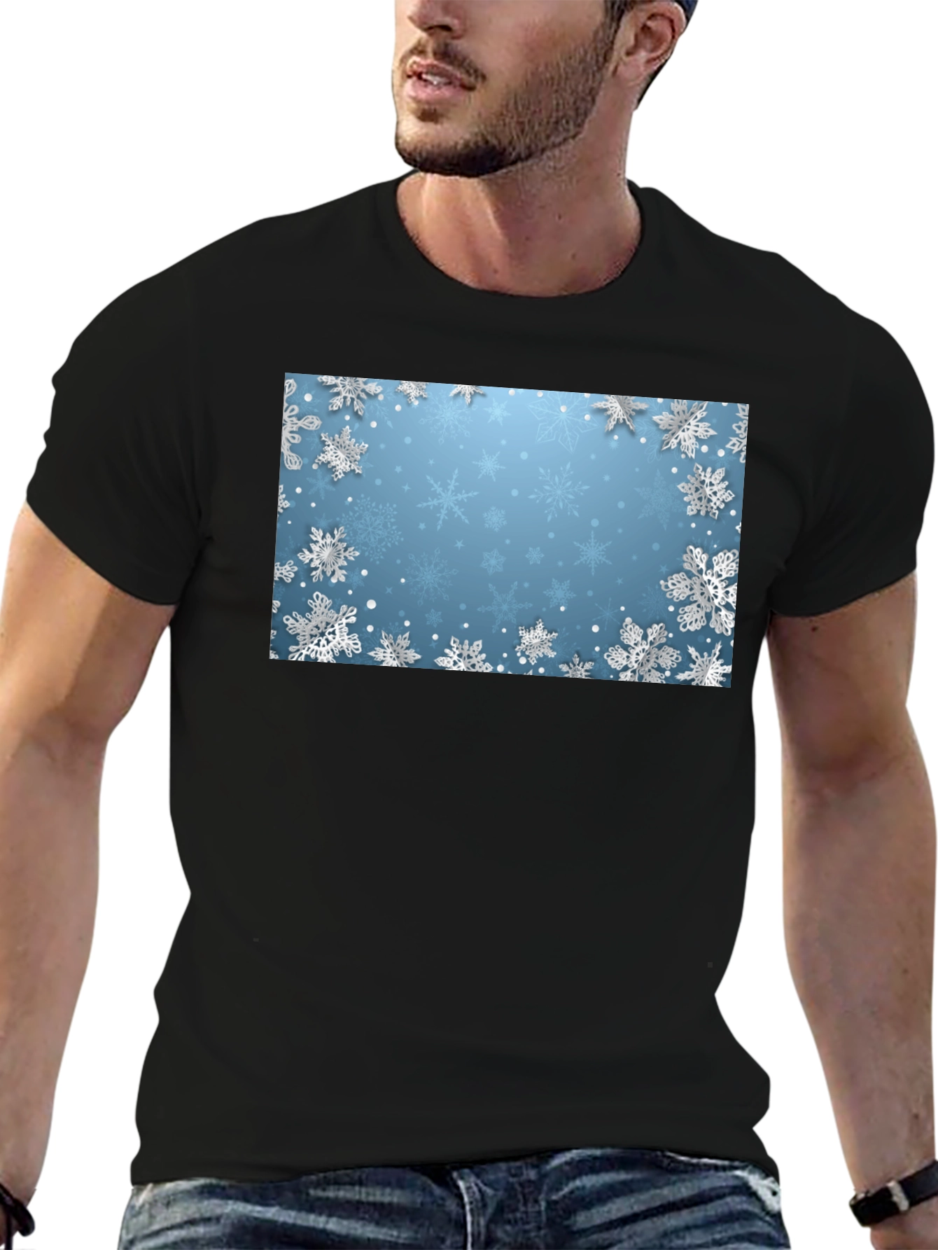 Snowflake T-Shirt - Winter Holiday Style