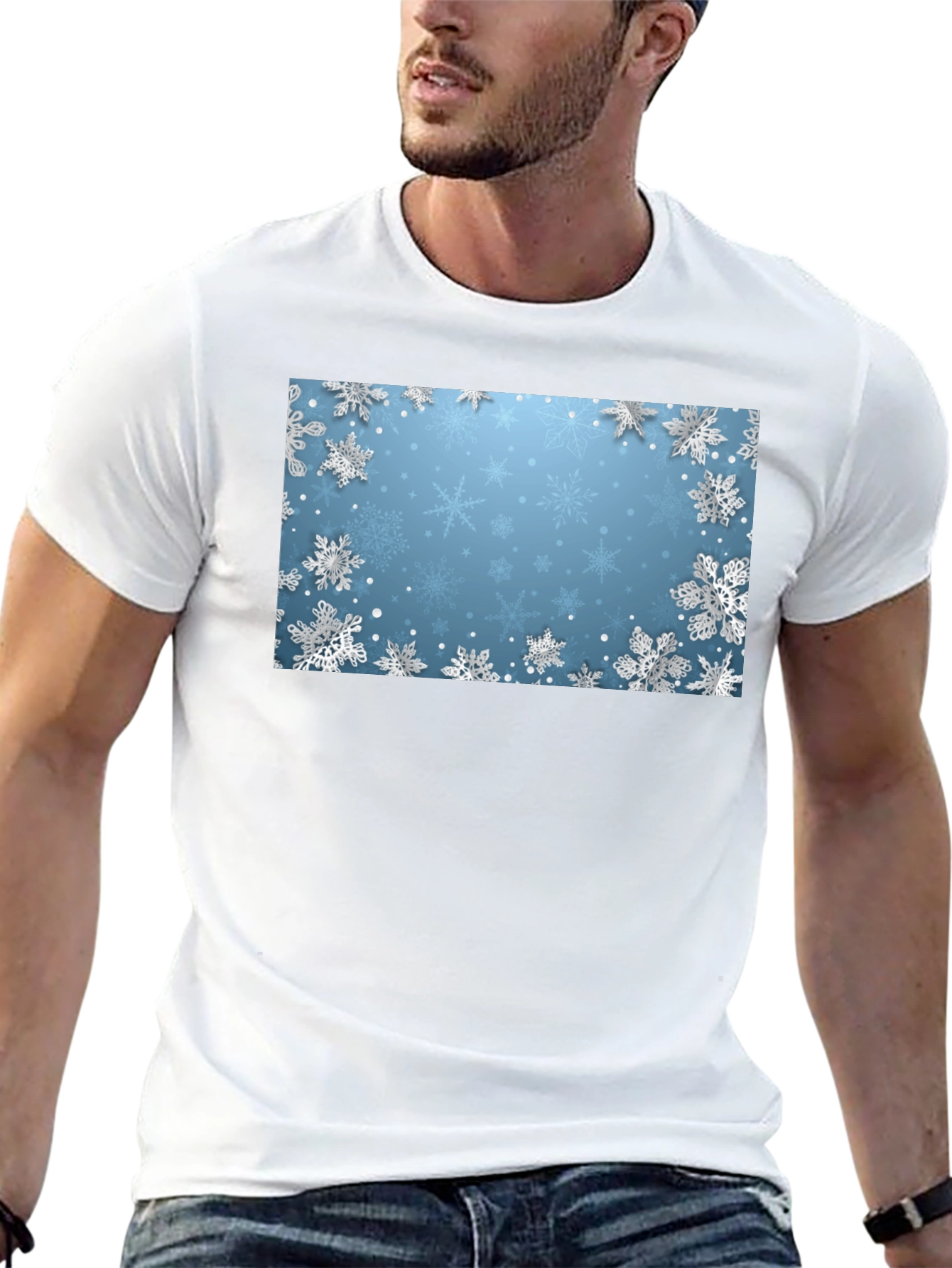 Snowflake T-Shirt - Winter Holiday Style