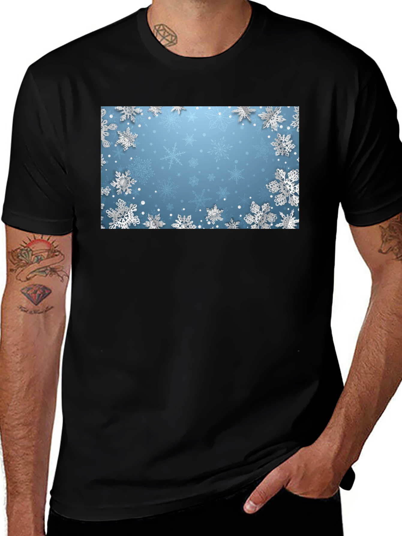 Snowflake T-Shirt - Winter Holiday Style