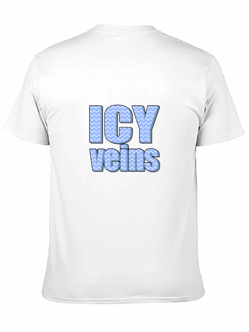 Icy Veins Graphic Print Black T-Shirt