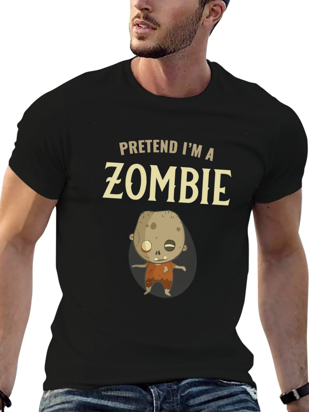 Pretend Im a Zombie T-Shirt - Funny Halloween Costume