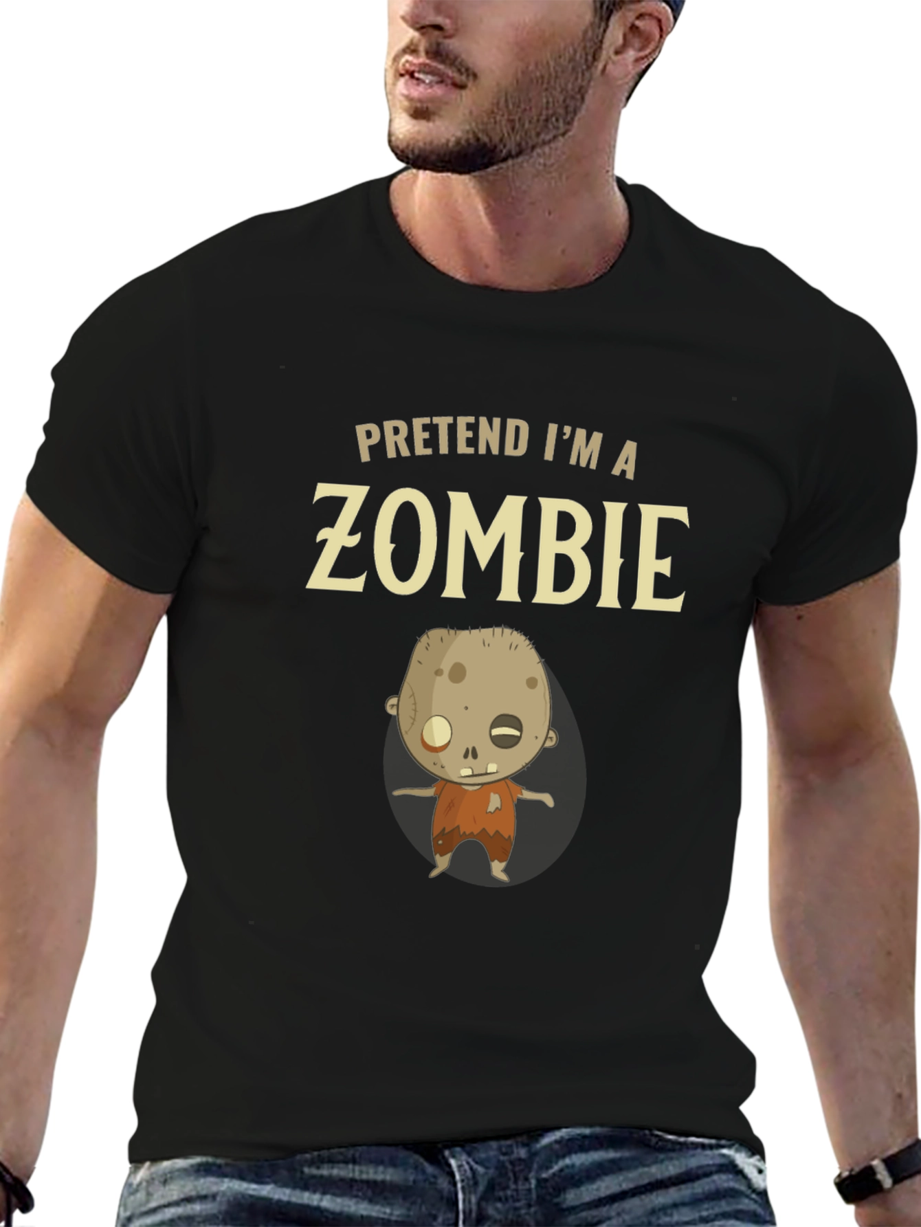 Pretend Im a Zombie T-Shirt - Funny Halloween Costume