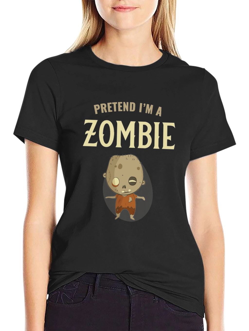Pretend Im a Zombie T-Shirt - Funny Halloween Costume