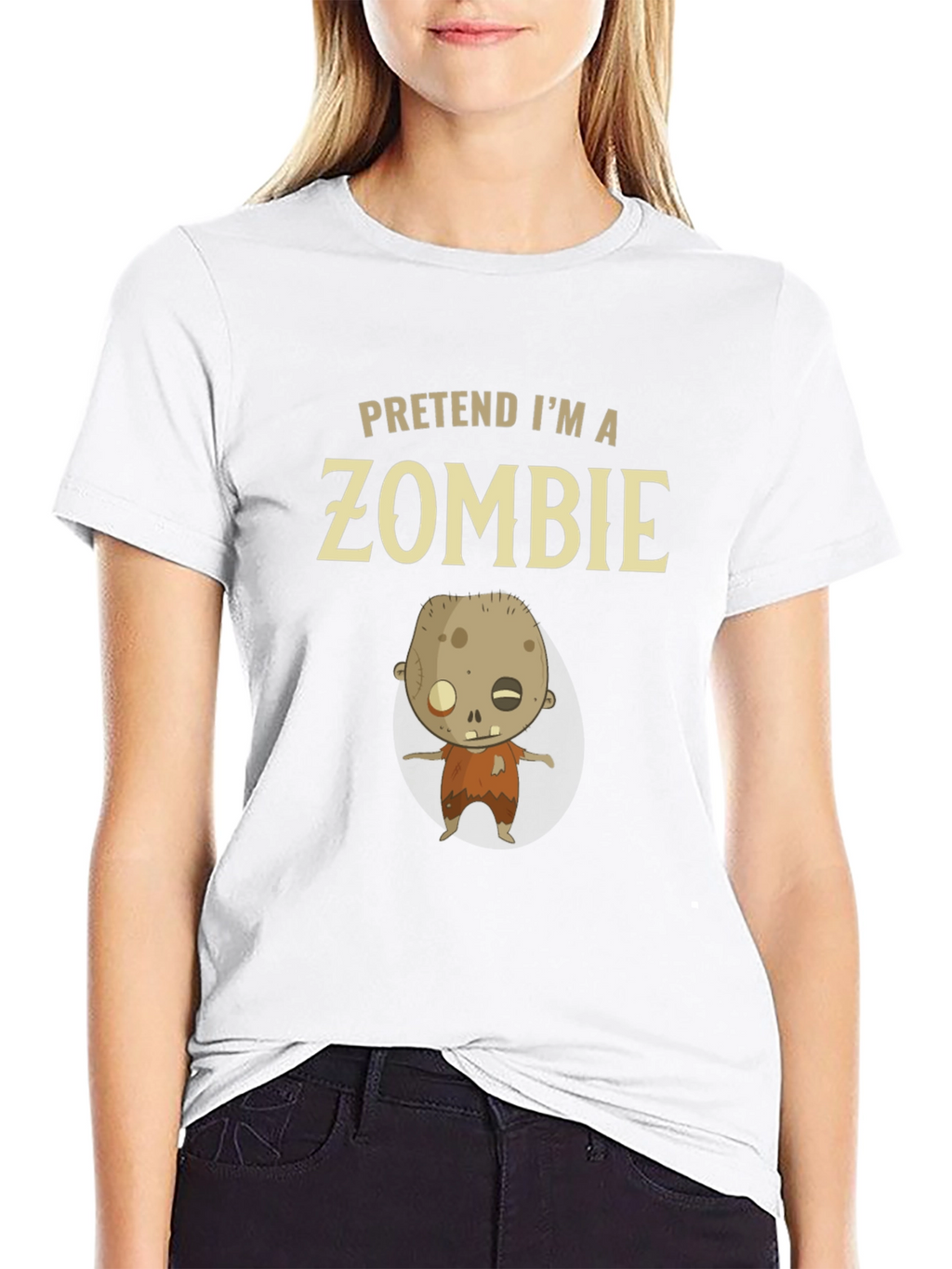 Pretend Im a Zombie T-Shirt - Funny Halloween Costume