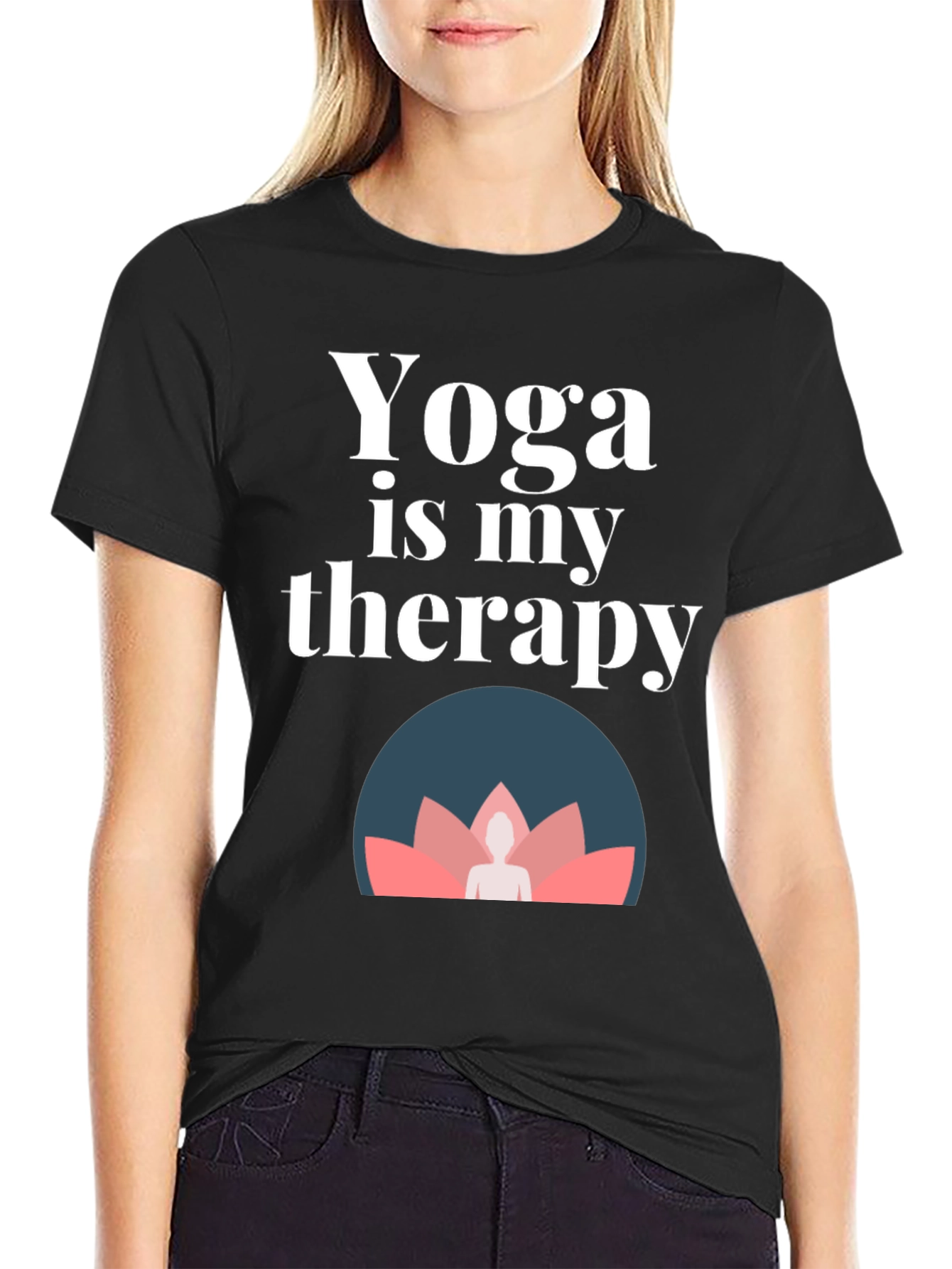 Yoga is My Therapy Graphic Tee