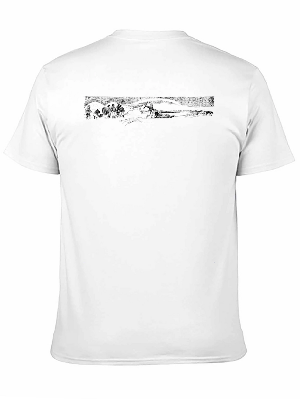 Mens Black Graphic Print Crew Neck Tee