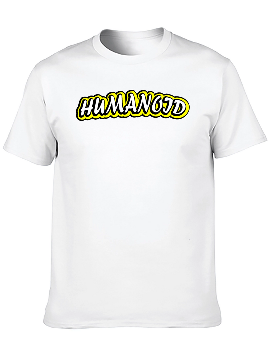 Humanoid Graphic Tee - Cool Black Cotton T-Shirt