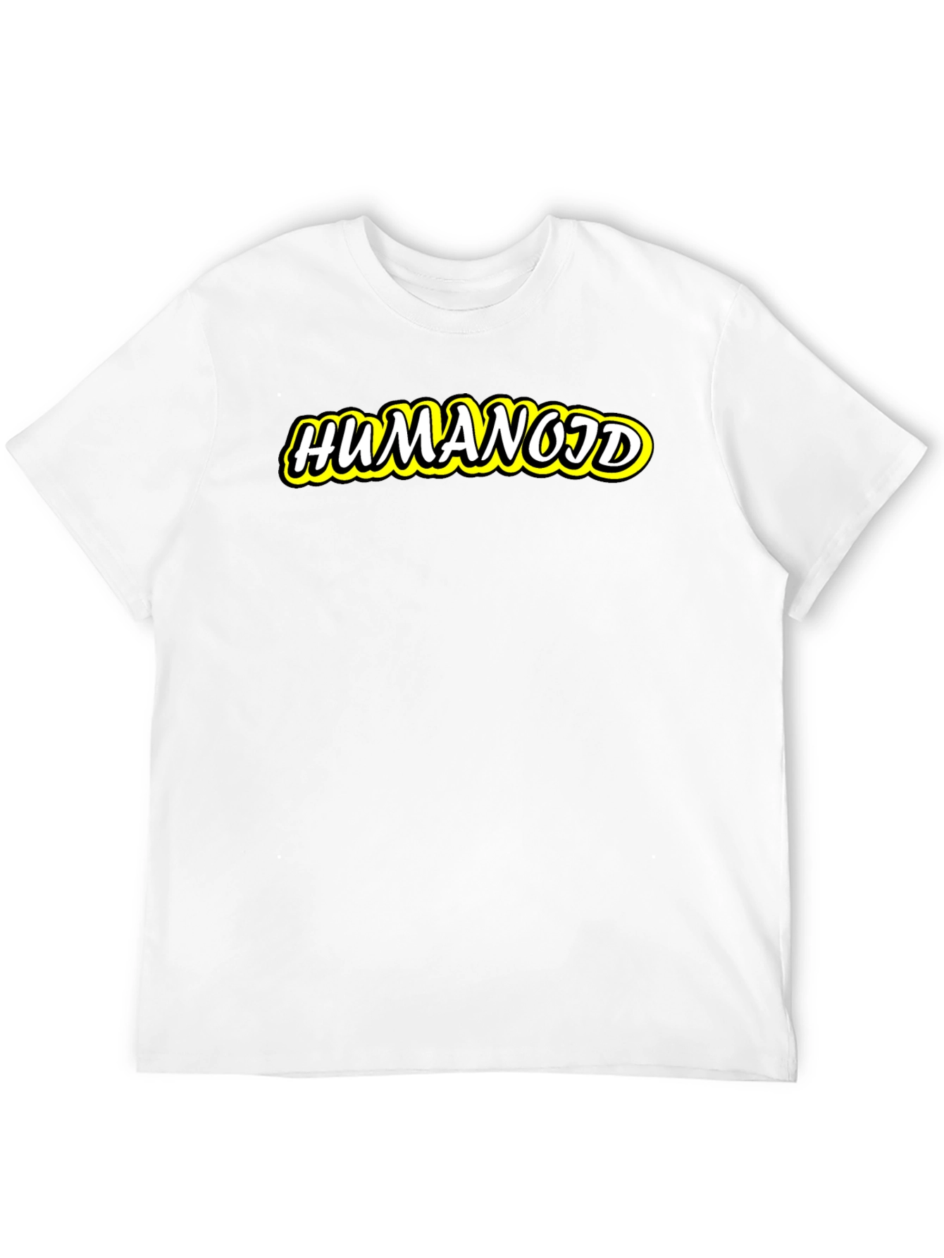 Humanoid Graphic Tee - Cool Black Cotton T-Shirt