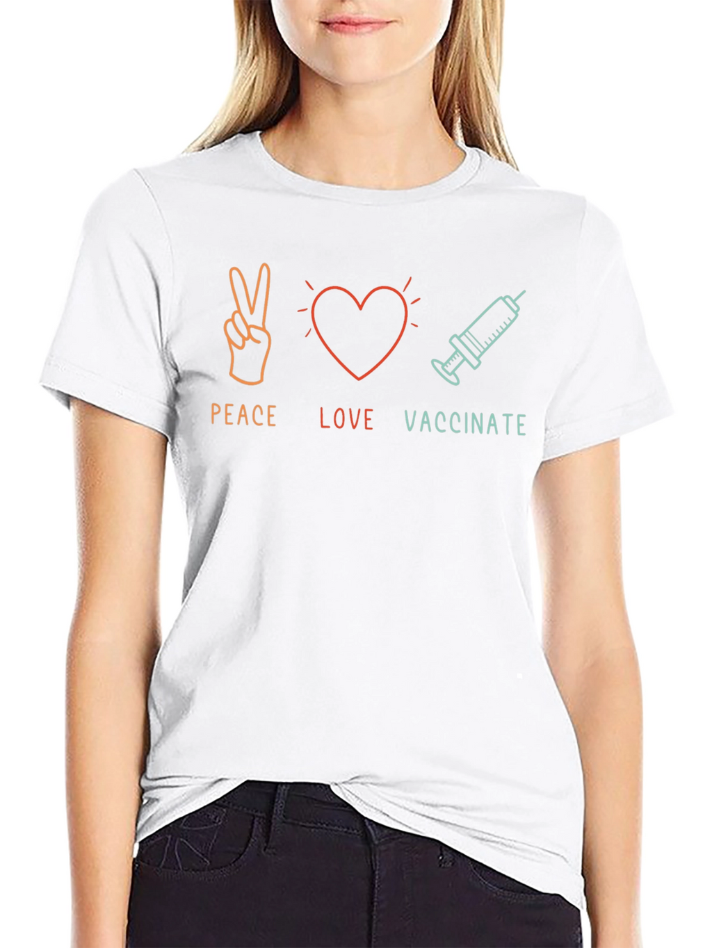 Peace Love Vaccinate T-Shirt