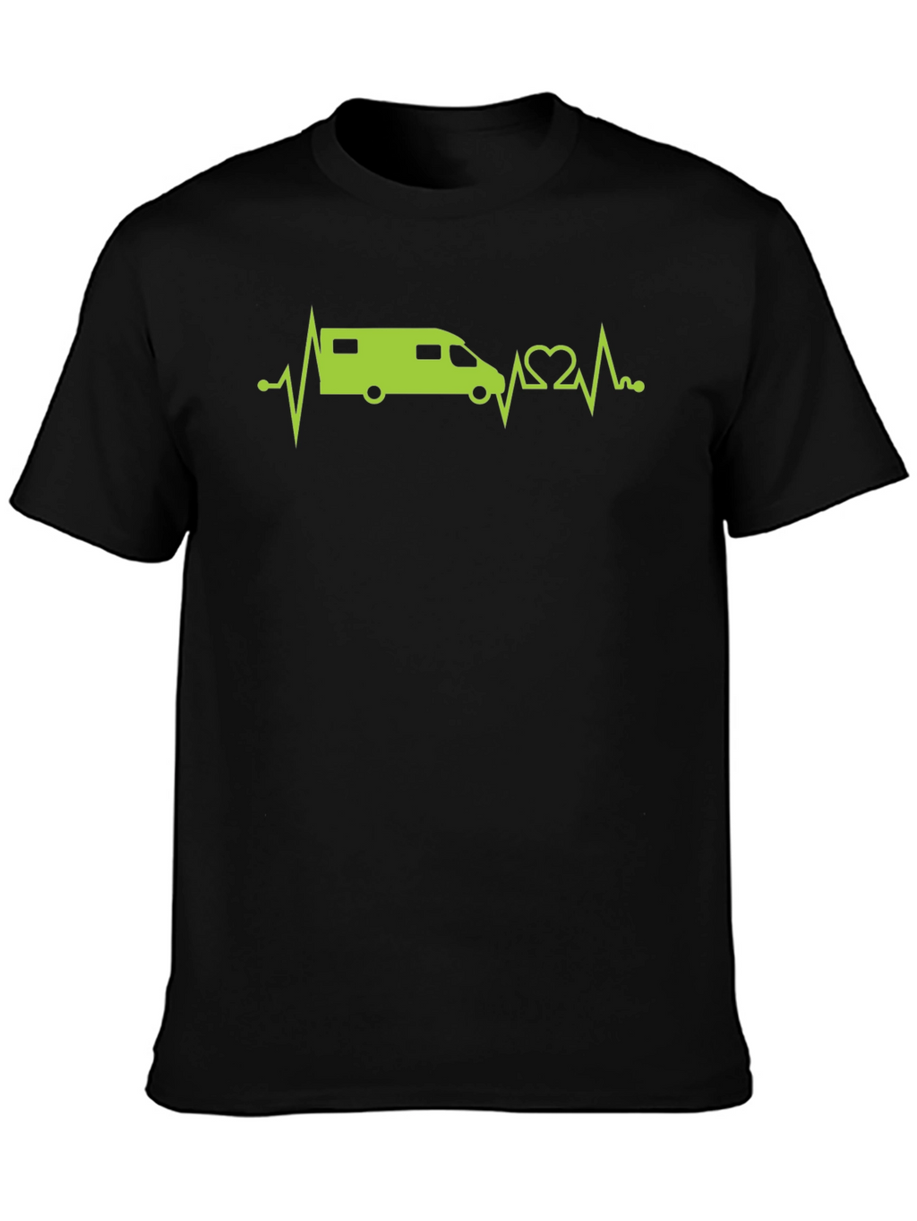 RV Heartbeat T-Shirt - Camping Adventure