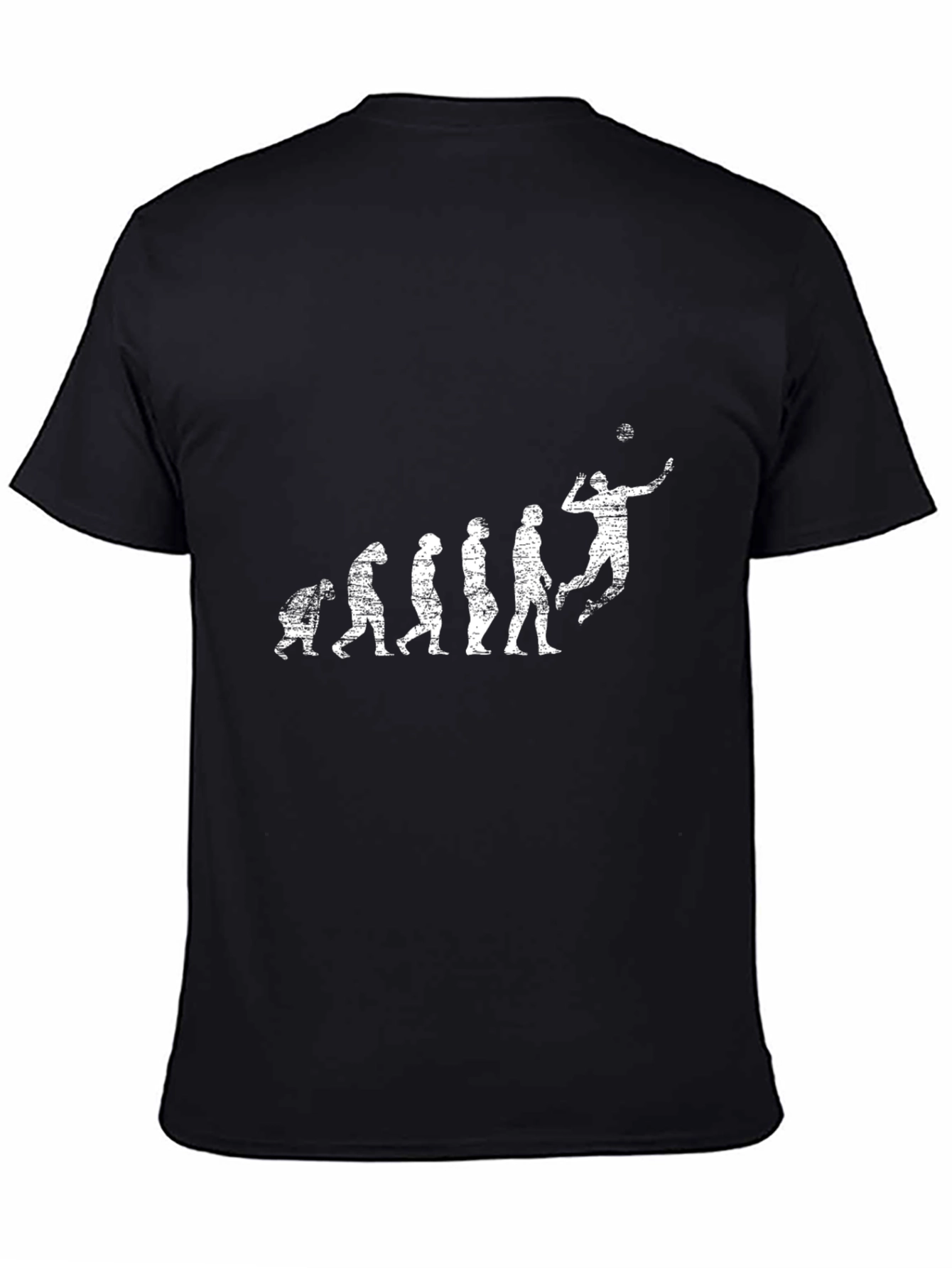 Evolution of Volleyball T-Shirt - Black Graphic Tee