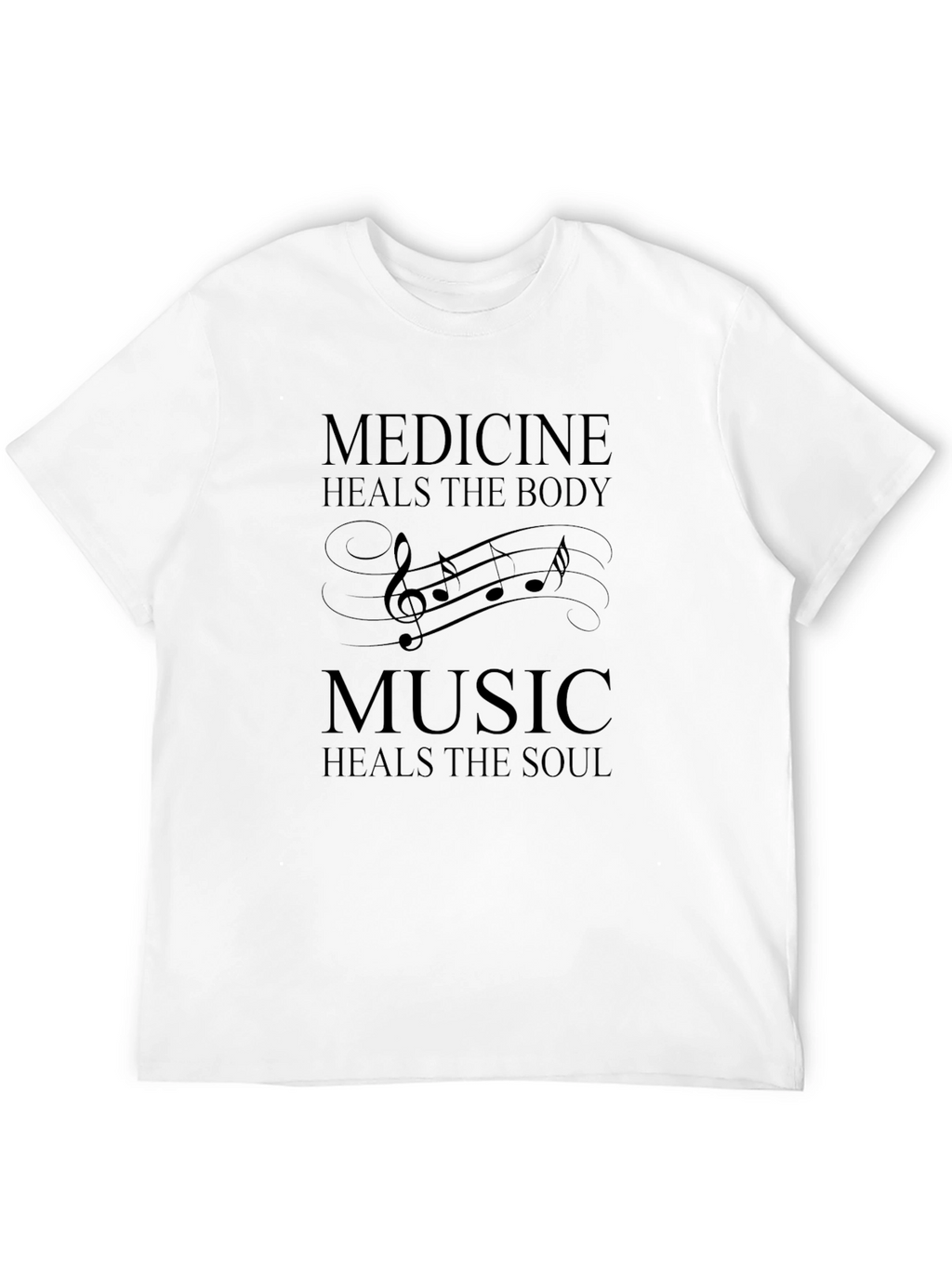 Medicine & Music Healing T-Shirt - Black