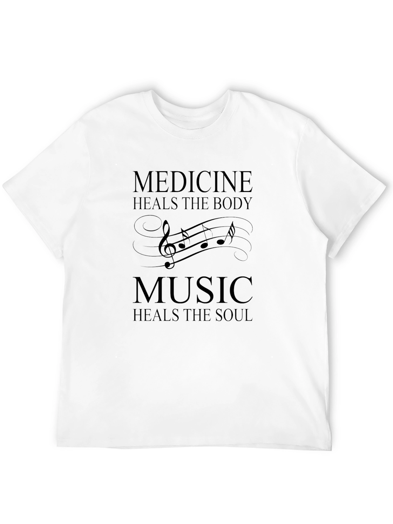 Medicine & Music Healing T-Shirt - Black