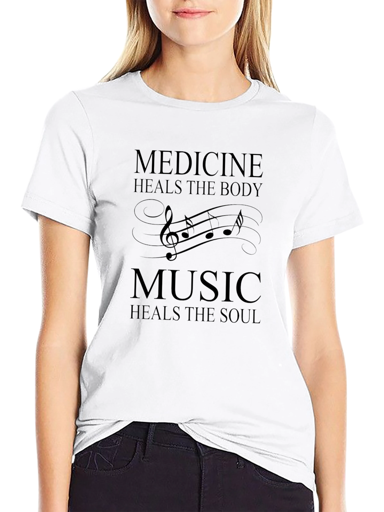 Medicine & Music Healing T-Shirt - Black