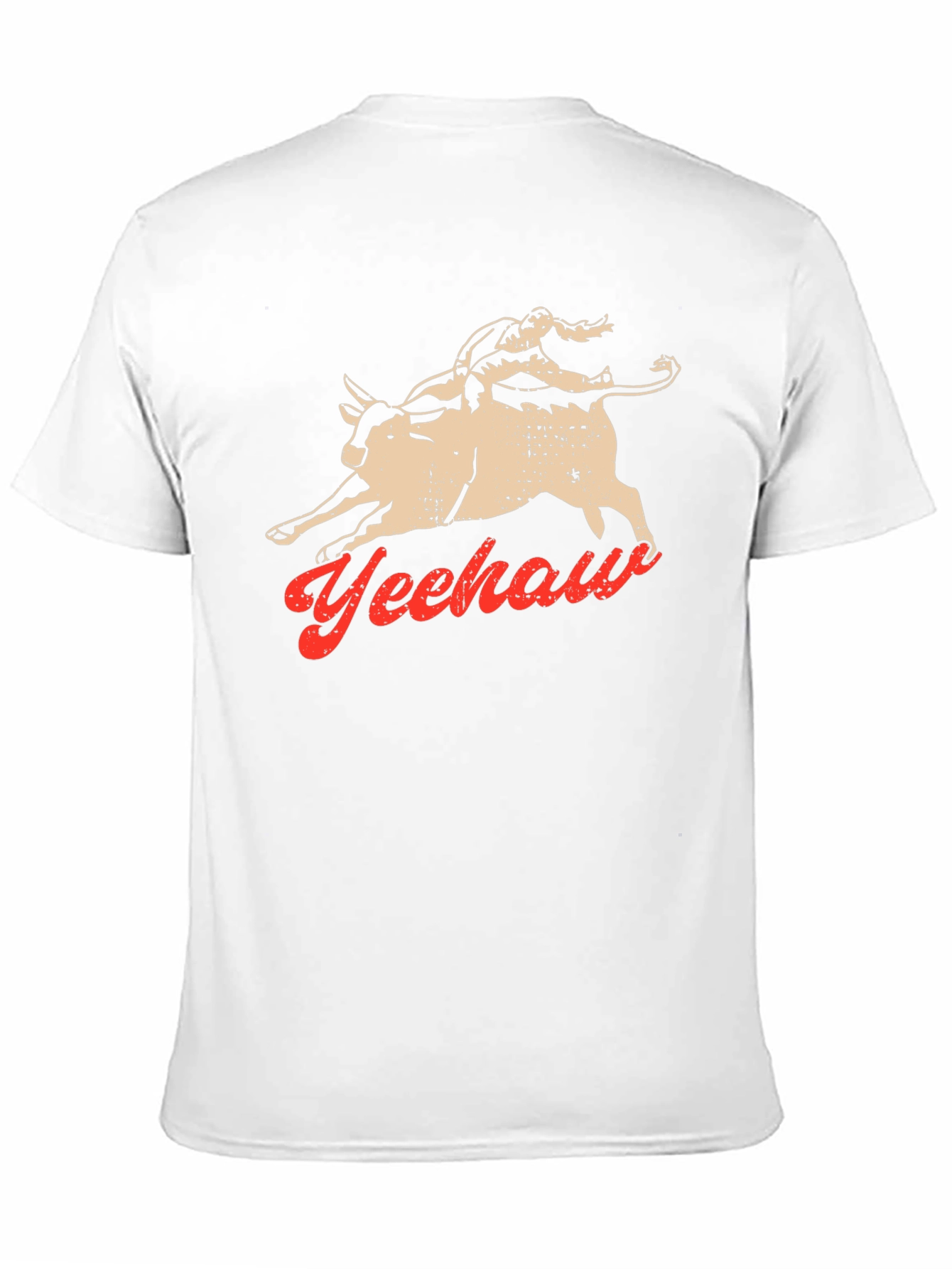 Yeehaw Bull Rider Graphic Tee - Black