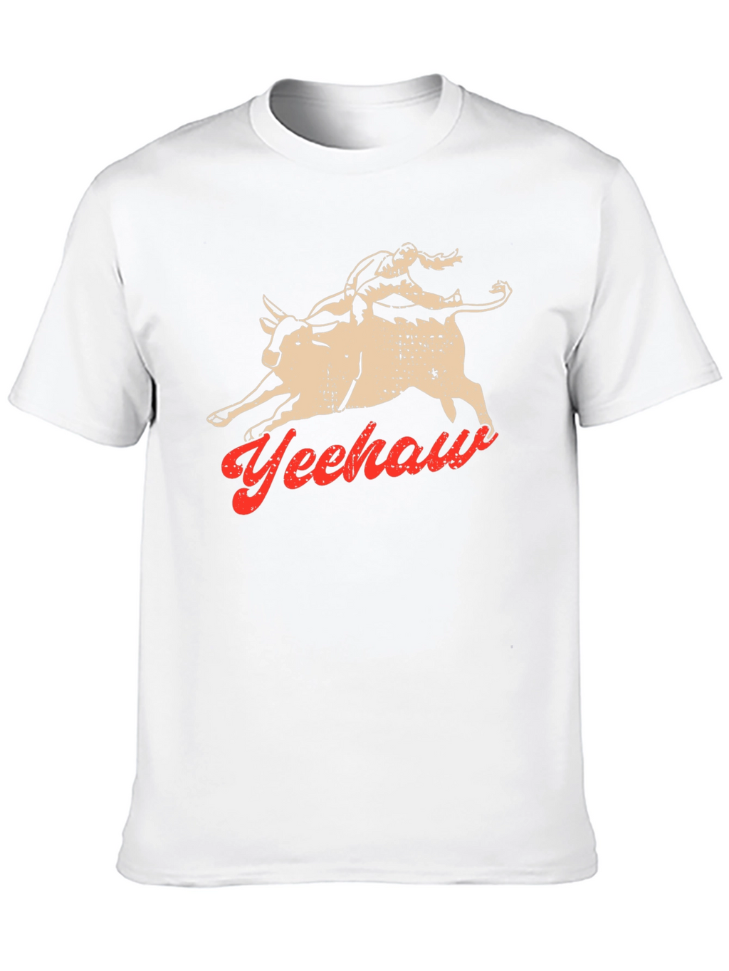 Yeehaw Bull Rider Graphic Tee - Black