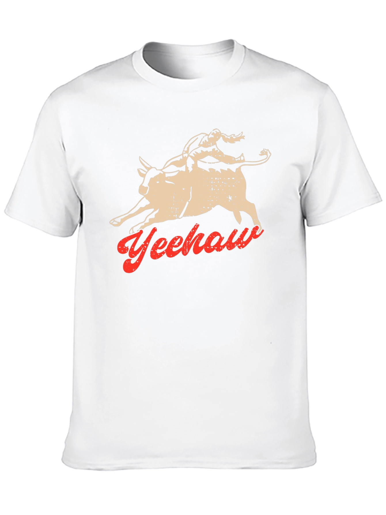 Yeehaw Bull Rider Graphic Tee - Black