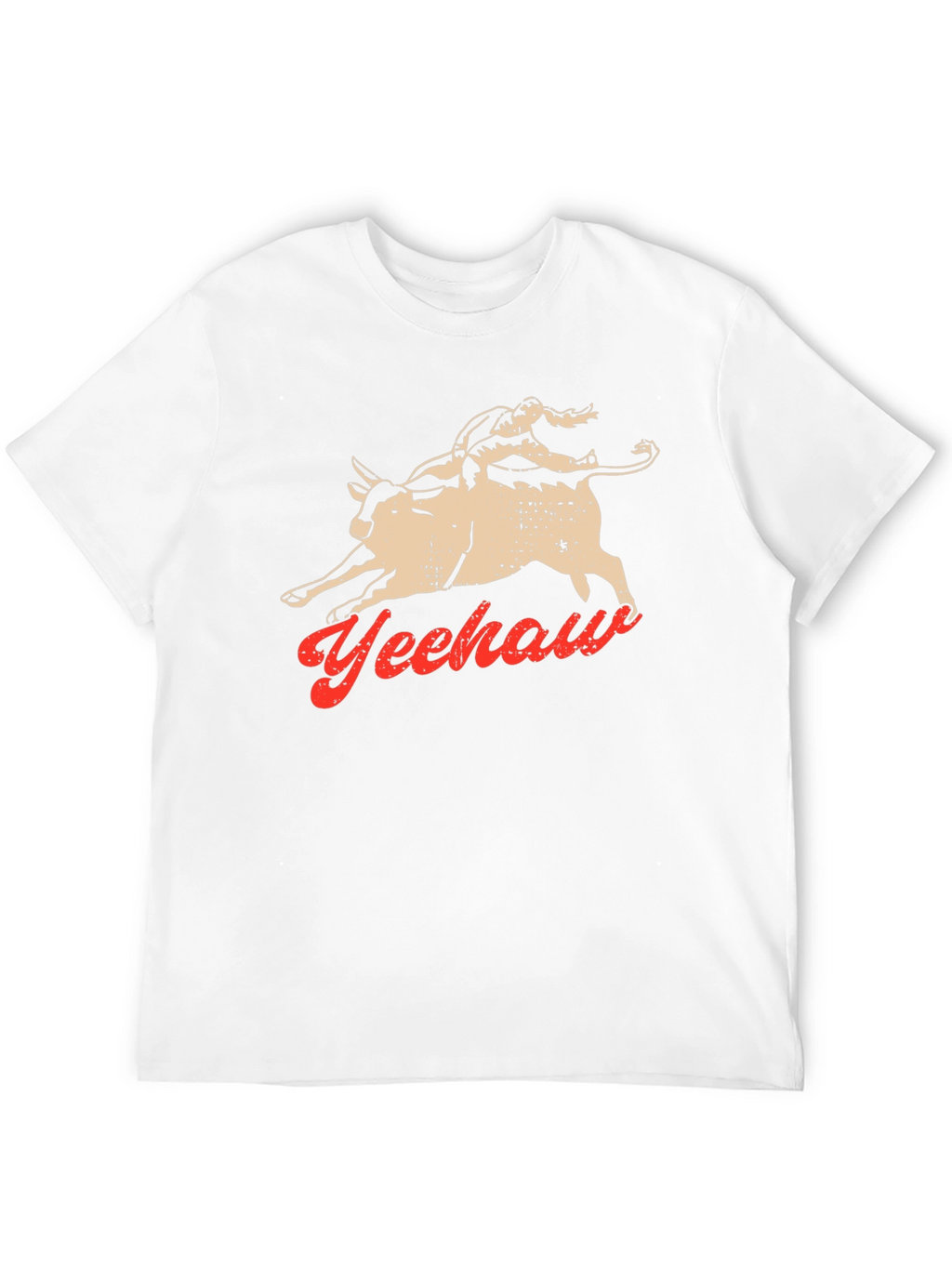 Yeehaw Bull Rider Graphic Tee - Black