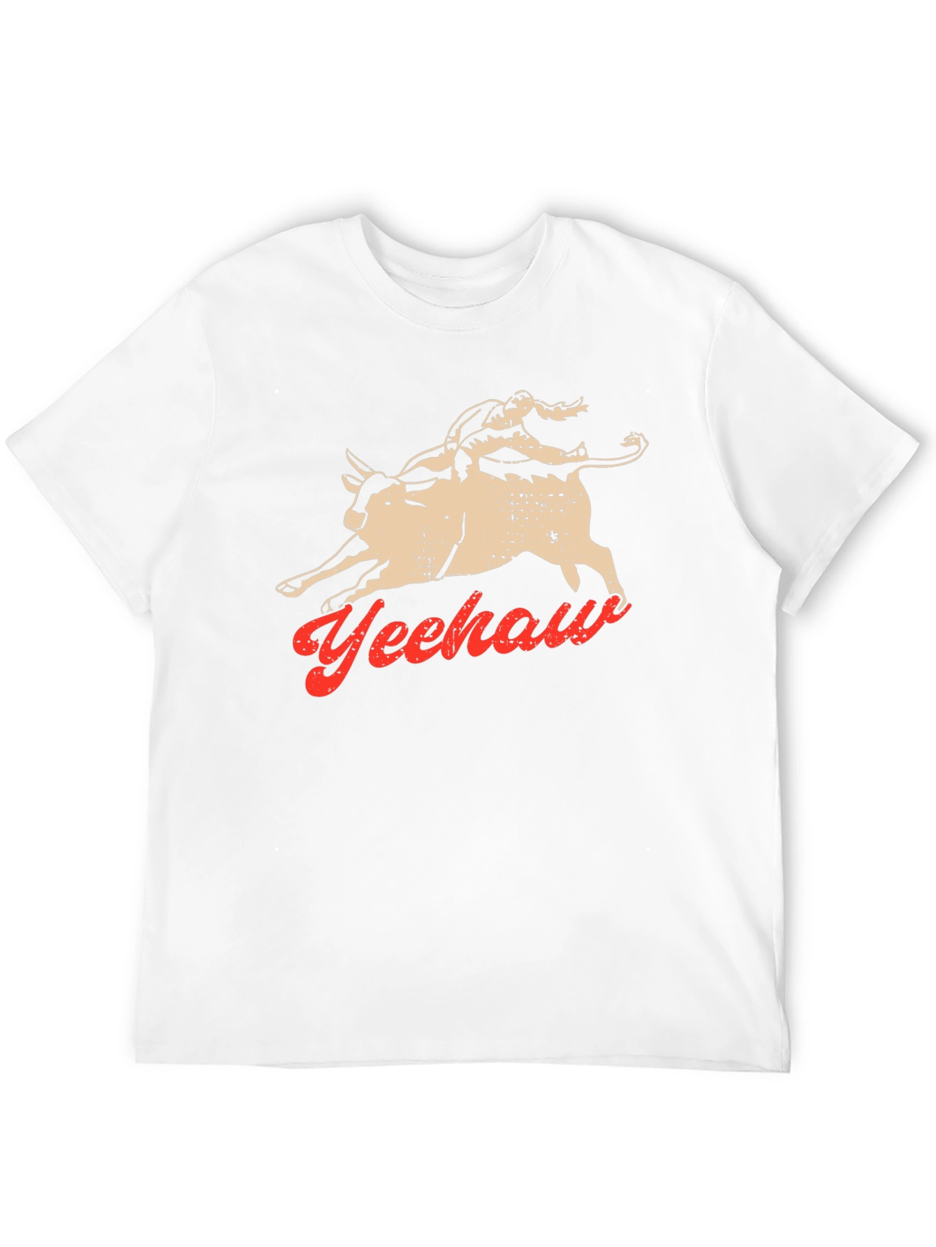 Yeehaw Bull Rider Graphic Tee - Black