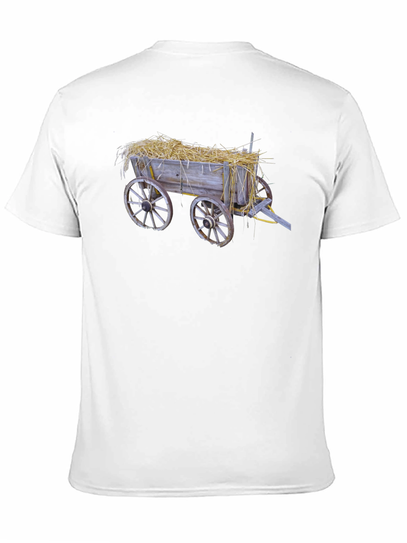 Hay Cart Graphic Tee - Black Cotton T-Shirt