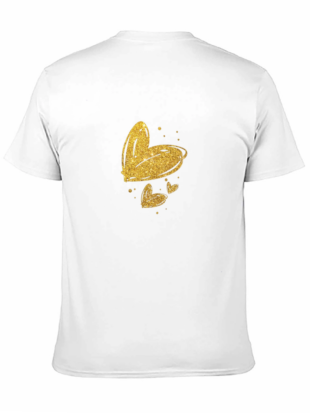 Golden Hearts Black T-Shirt