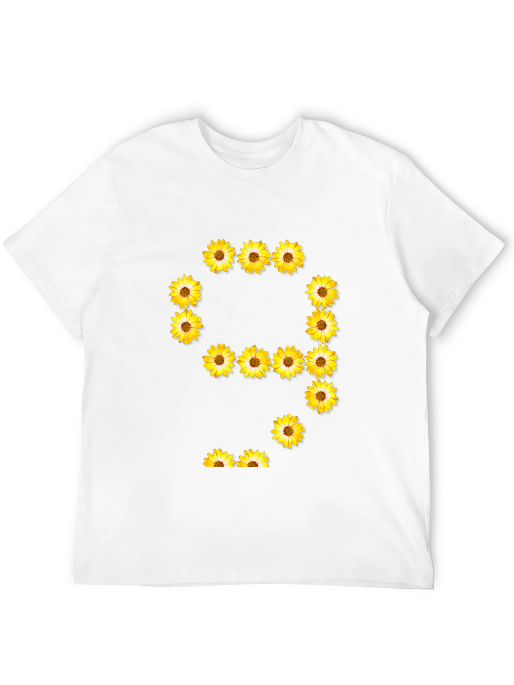 Sunflower Number 9 Graphic Black T-Shirt