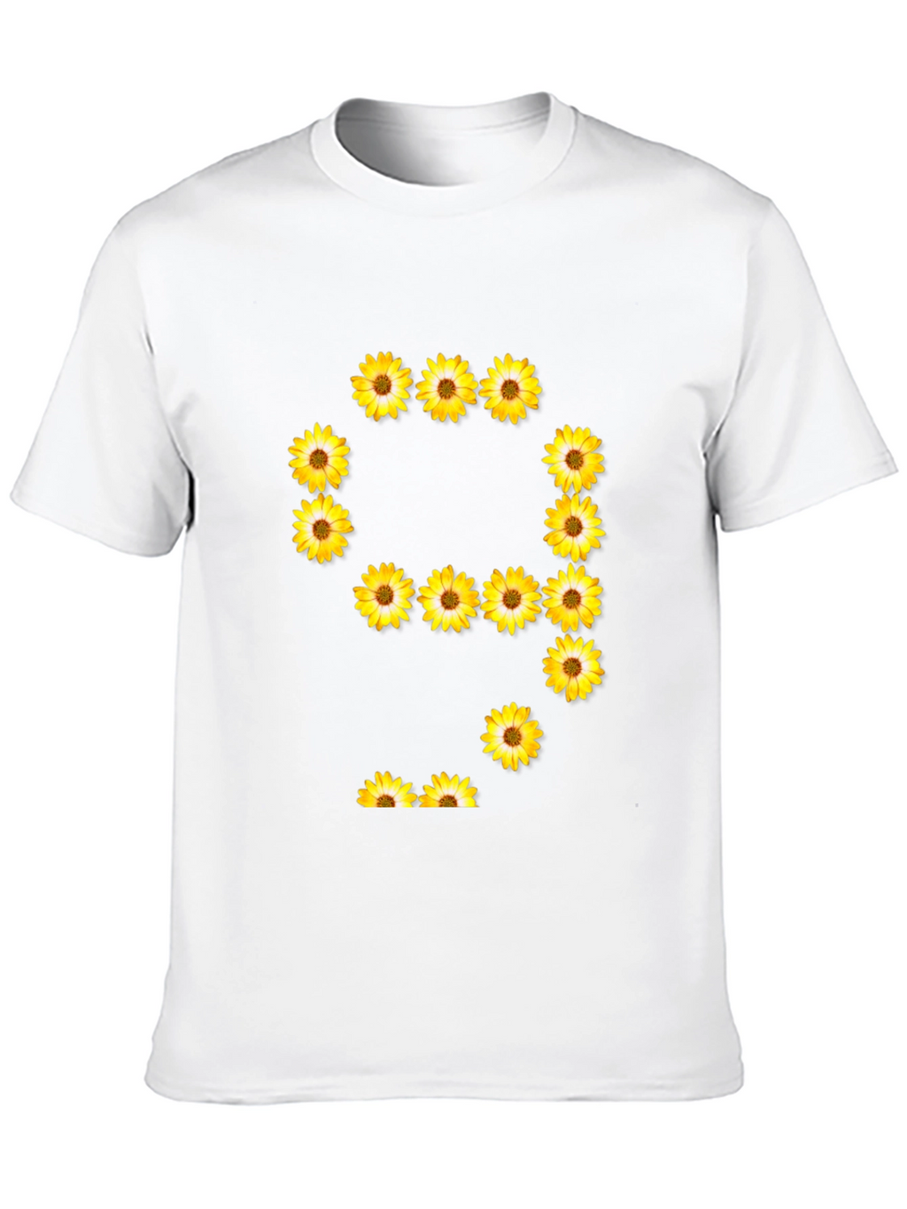 Sunflower Number 9 Graphic Black T-Shirt