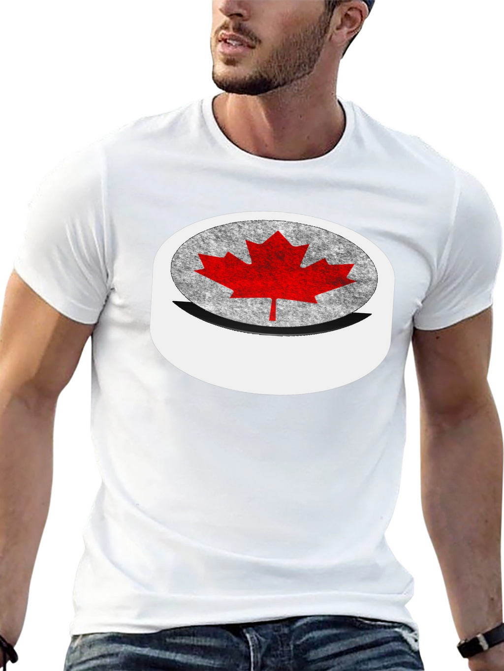 Canadian Maple Leaf T-Shirt - Black Tee