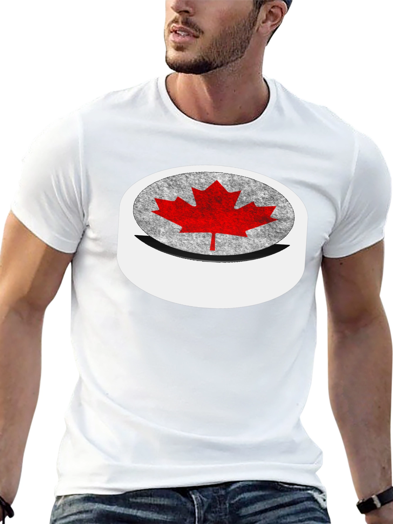 Canadian Maple Leaf T-Shirt - Black Tee