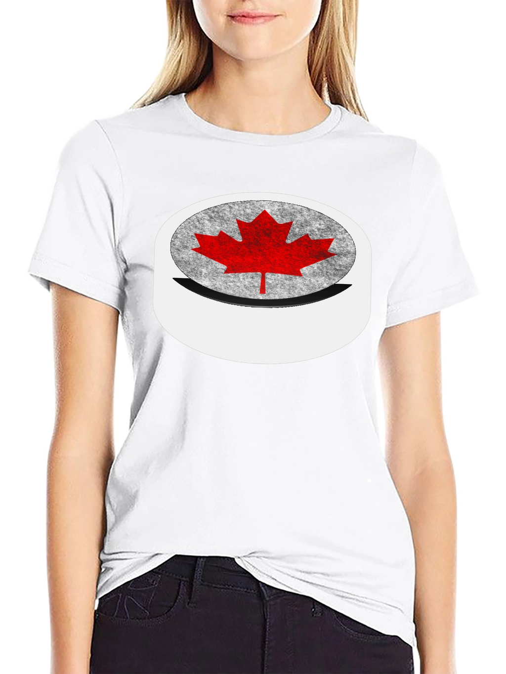 Canadian Maple Leaf T-Shirt - Black Tee