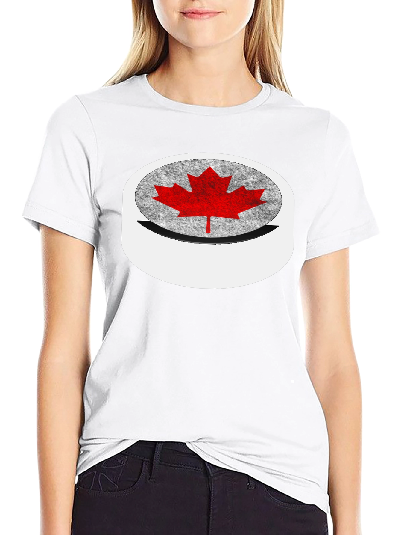 Canadian Maple Leaf T-Shirt - Black Tee