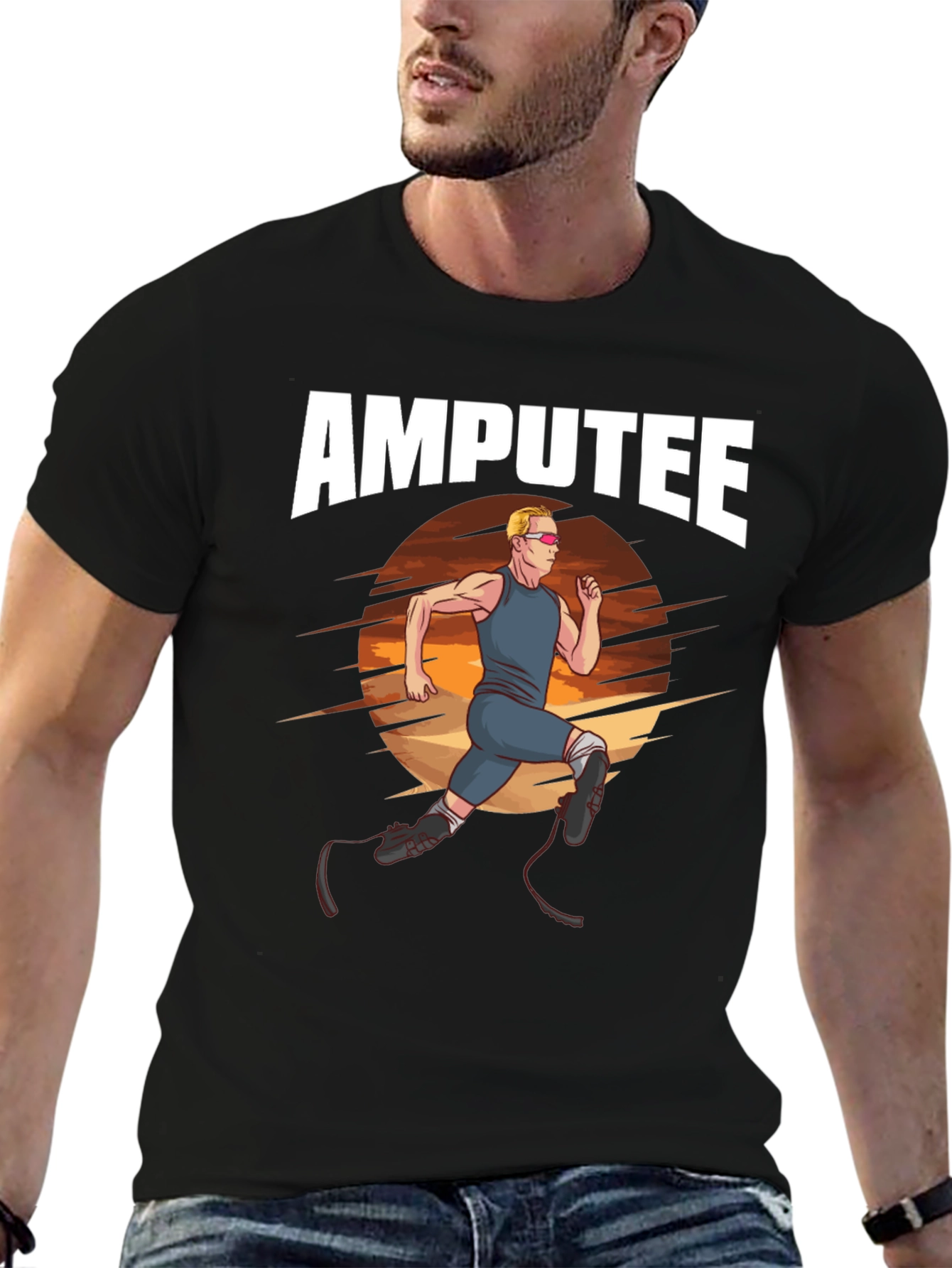 Amputee Runner Graphic T-Shirt