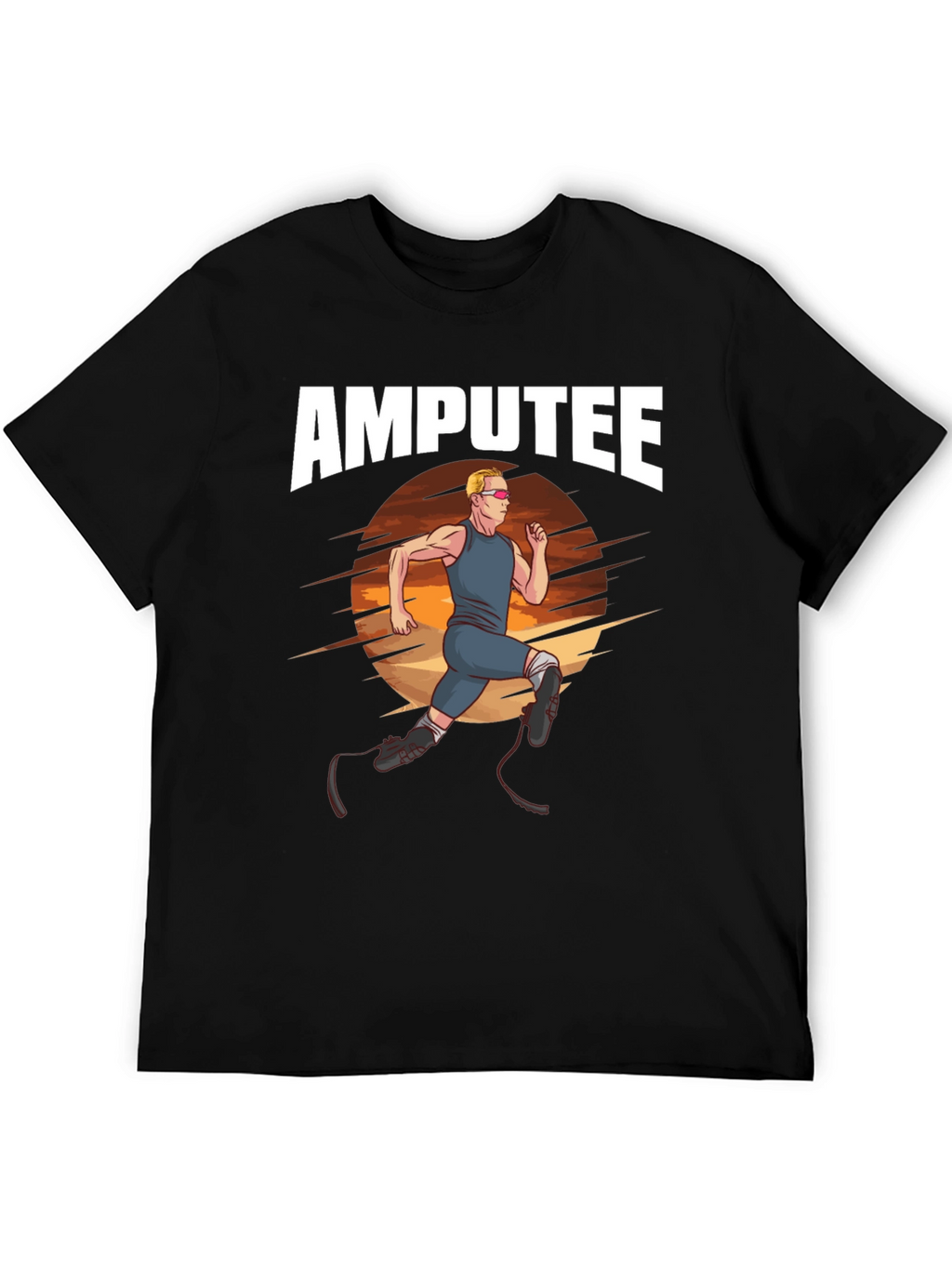 Amputee Runner Graphic T-Shirt