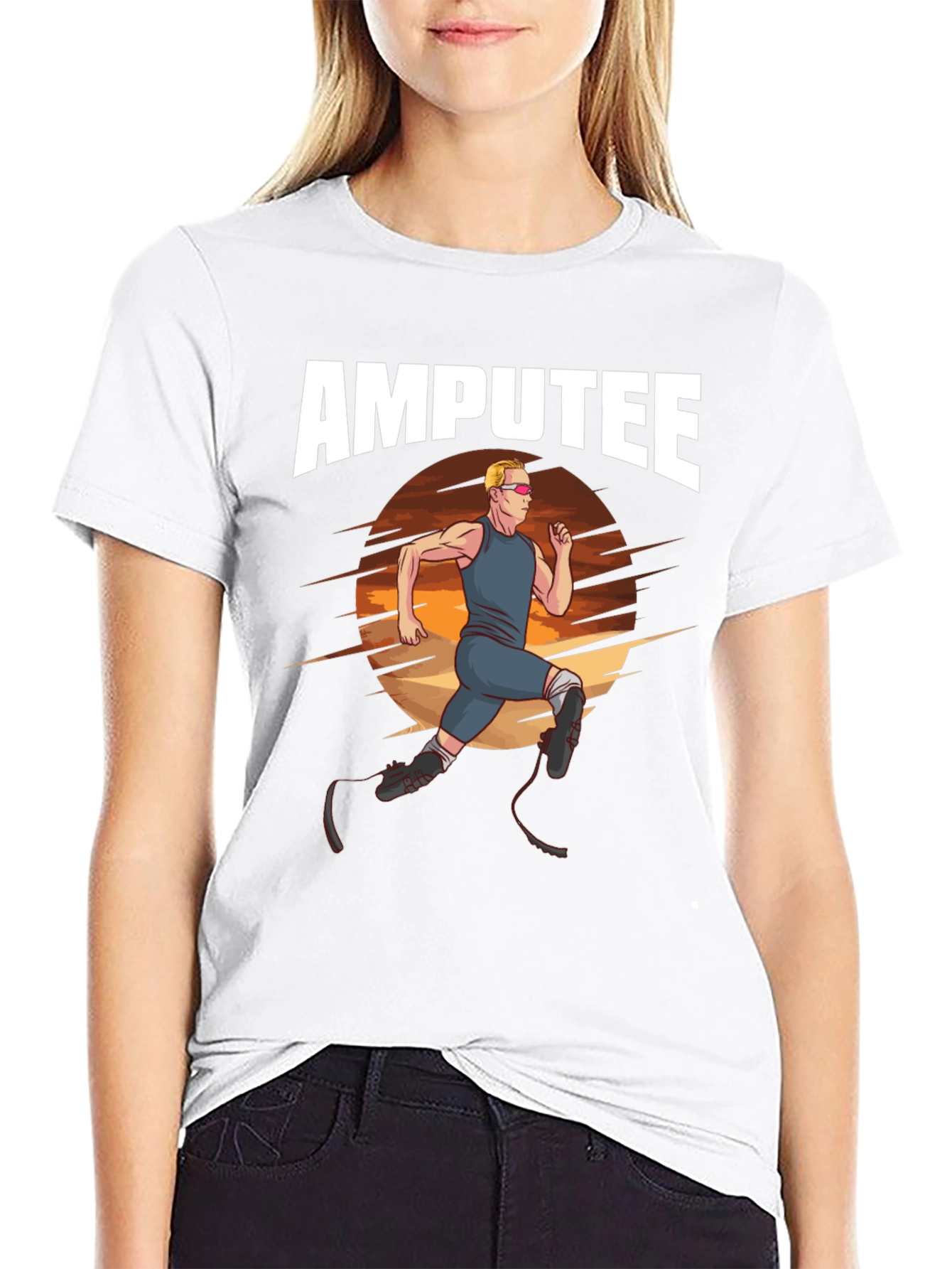 Amputee Runner Graphic T-Shirt