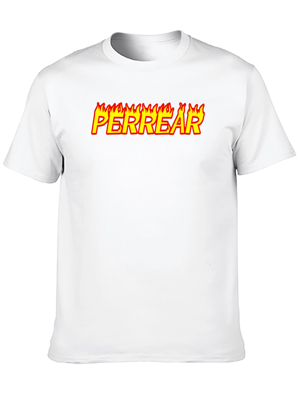 Perrear Flame Graphic T-Shirt - Black