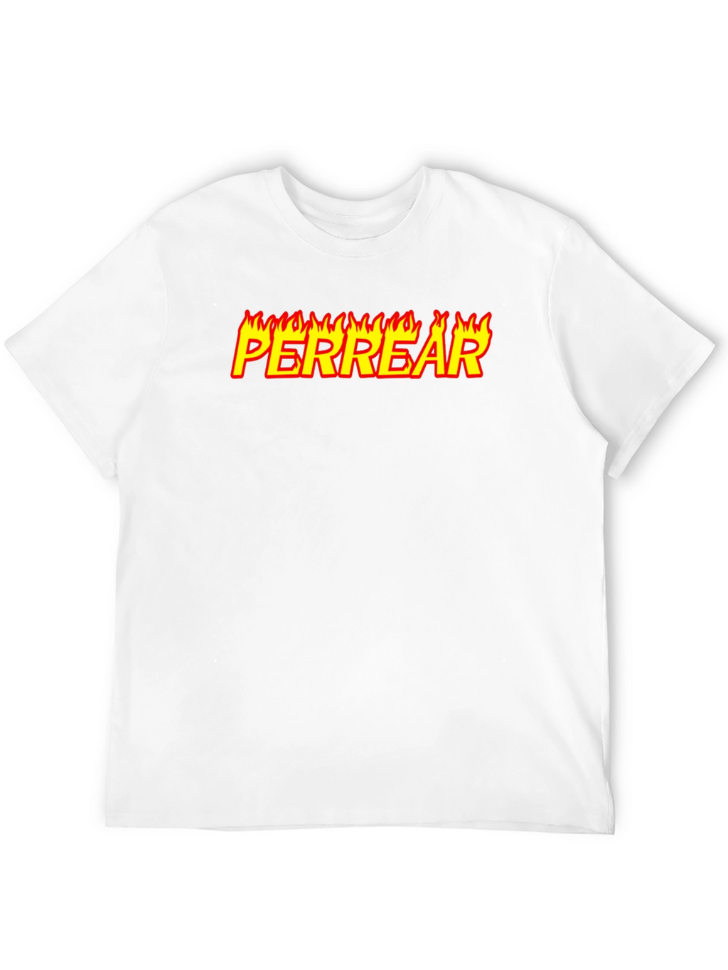 Perrear Flame Graphic T-Shirt - Black