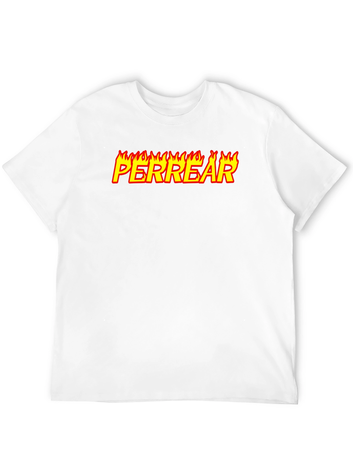Perrear Flame Graphic T-Shirt - Black