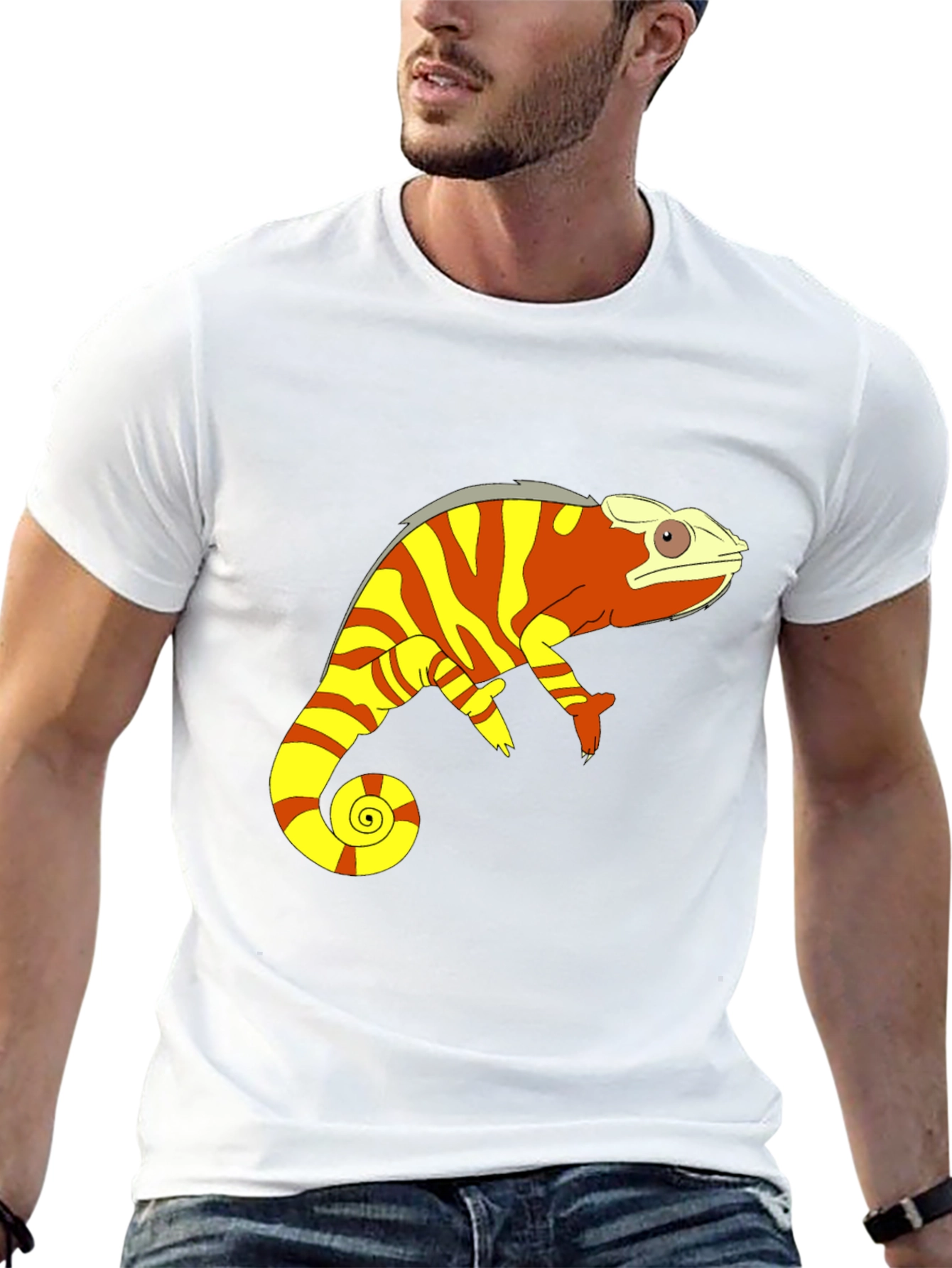 Chameleon Graphic Tee - Stylish & Unique