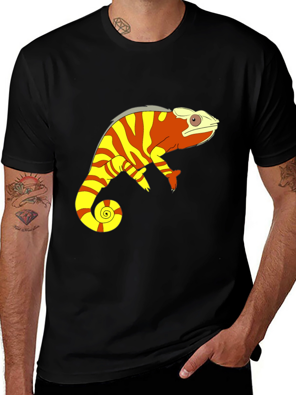 Chameleon Graphic Tee - Stylish & Unique