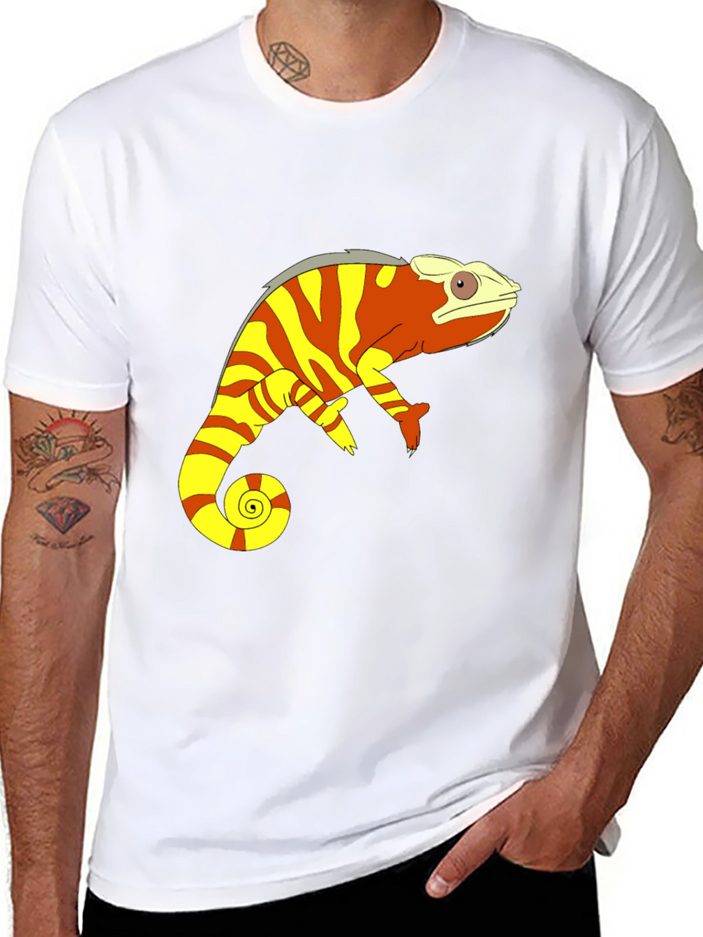 Chameleon Graphic Tee - Stylish & Unique