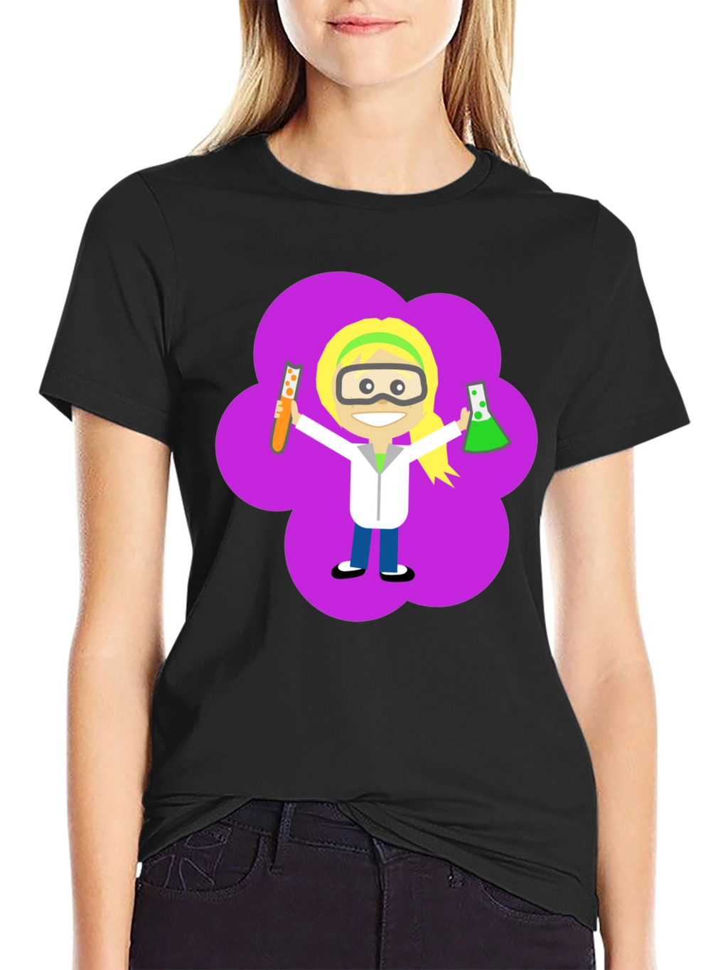 Science Girl T-Shirt - Fun Graphic Tee
