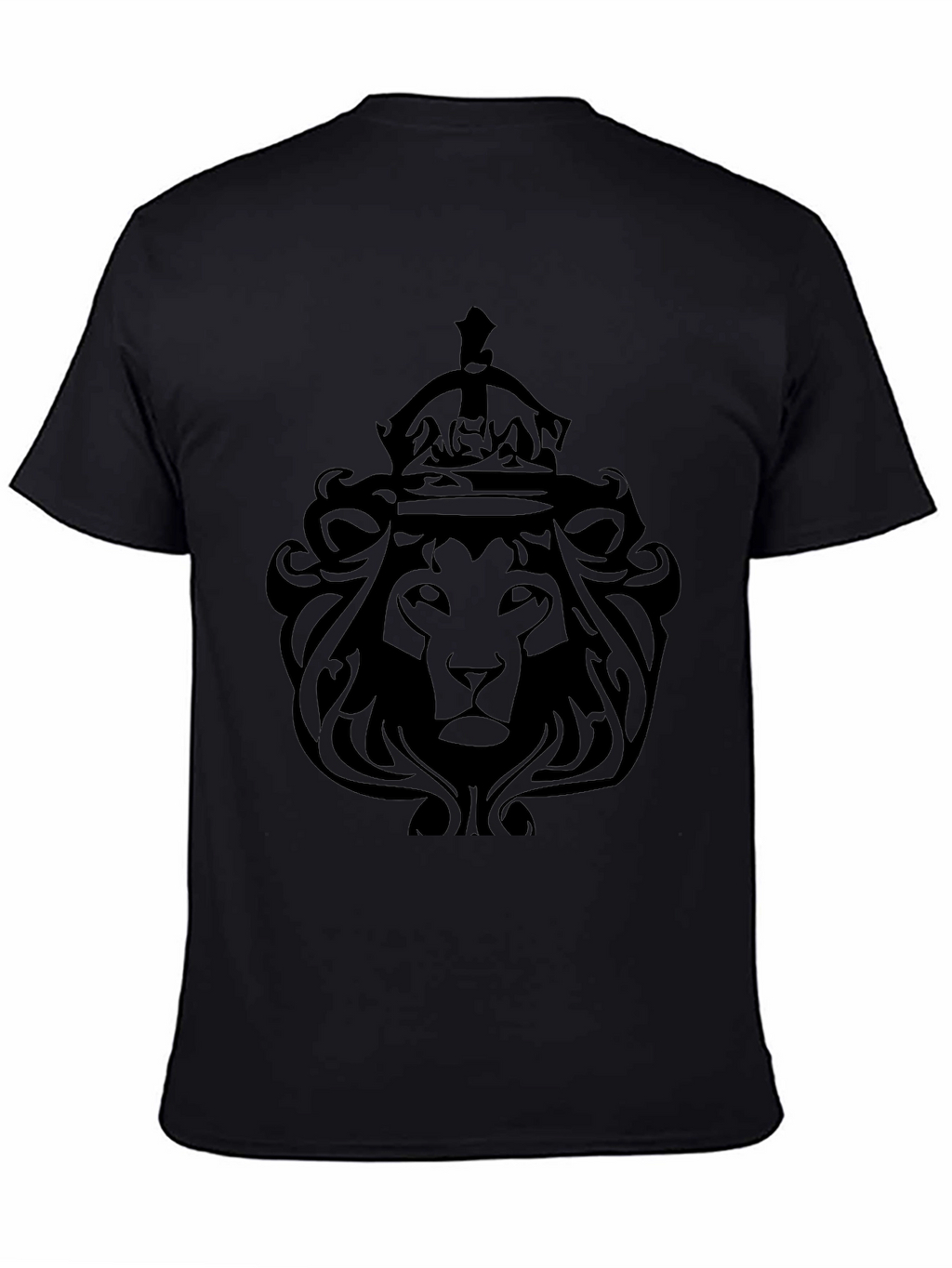 Lion King Graphic Tee - Black Crew Neck T-Shirt