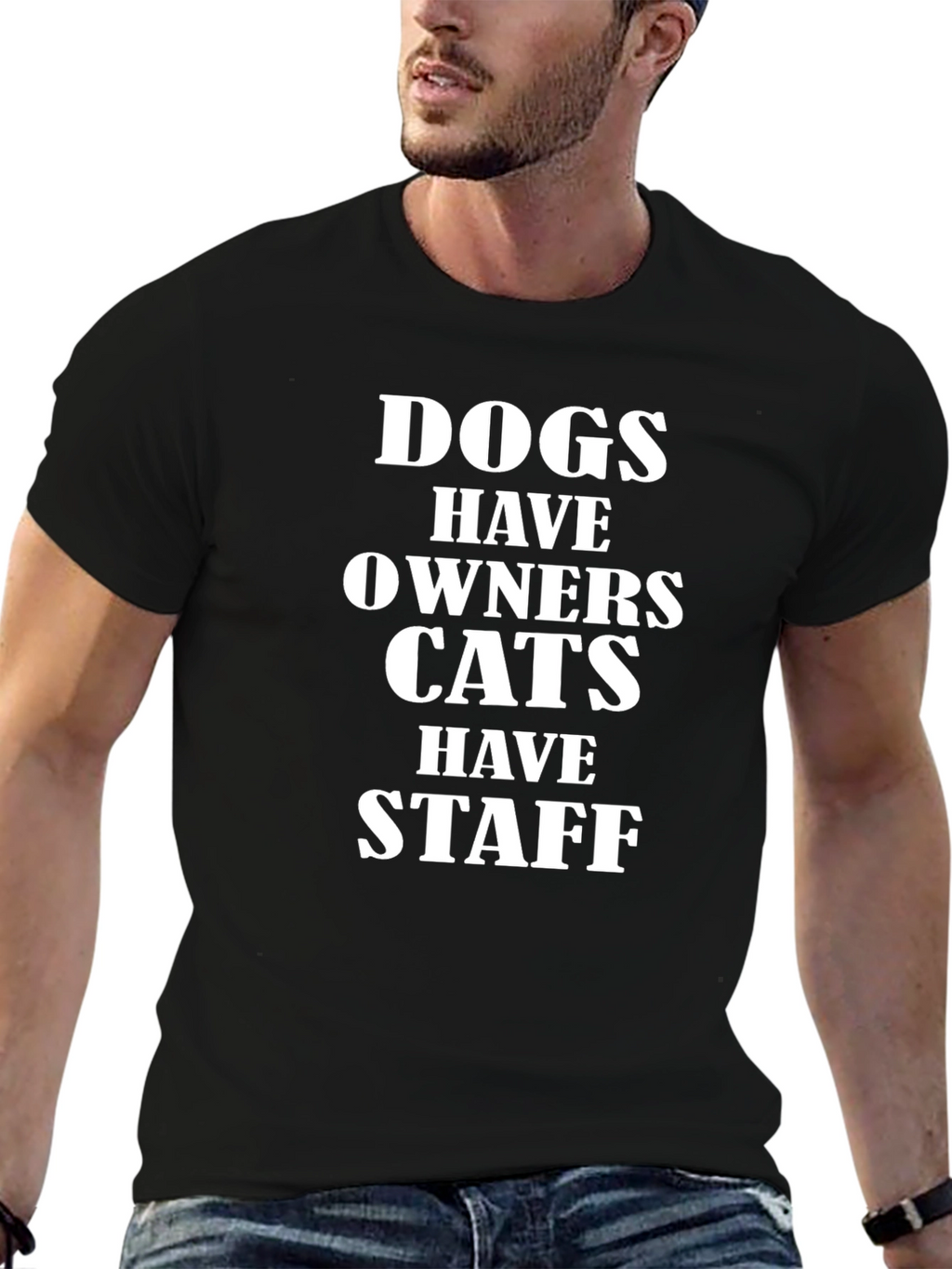 Dogs Have Owners Cats Have Staff T-Shirt