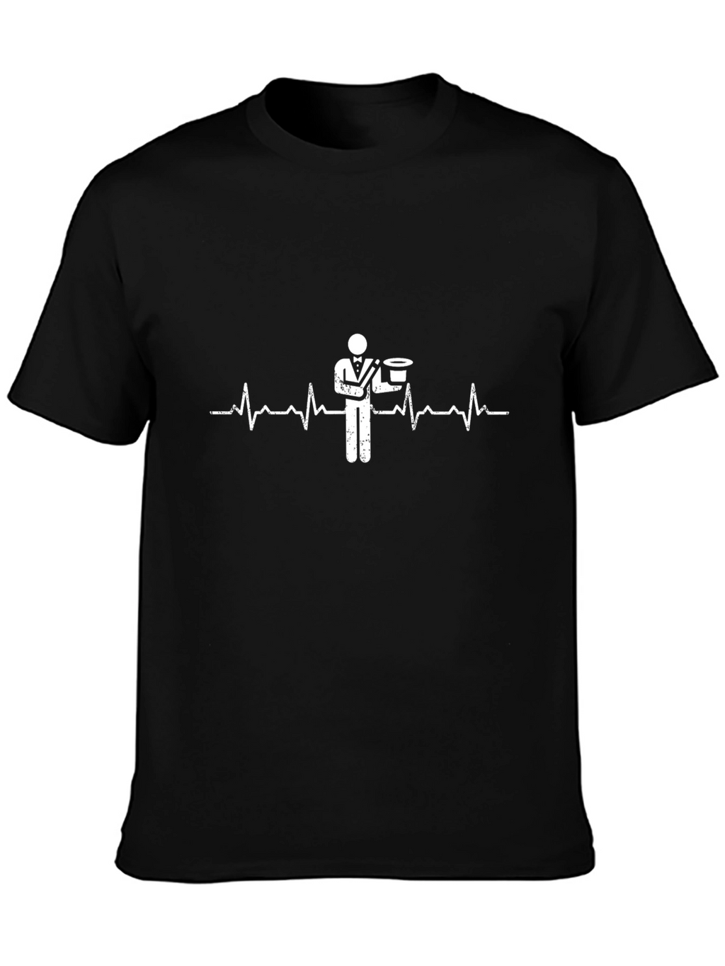 Magician Heartbeat T-Shirt - Sleek Black Tee