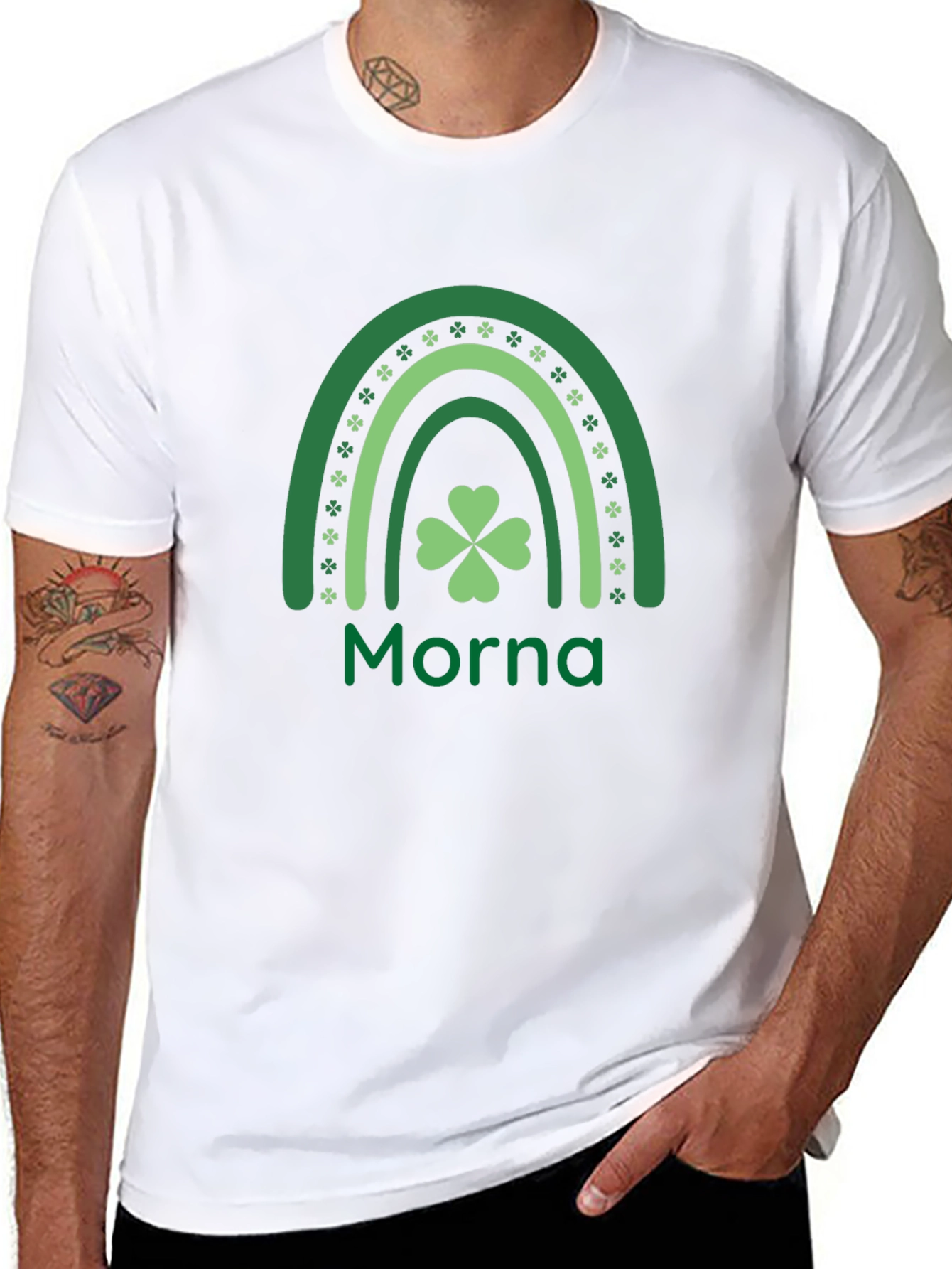 Morna Shamrock Rainbow St. Patricks Day T-Shirt
